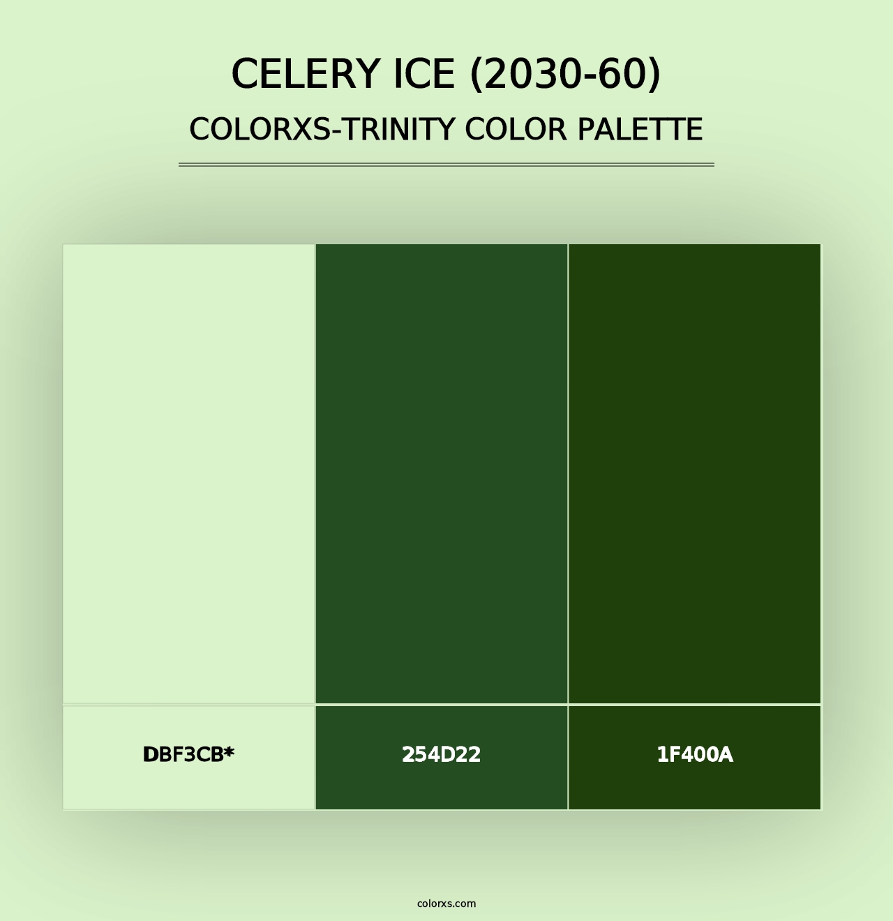 Celery Ice (2030-60) - Colorxs Trinity Palette