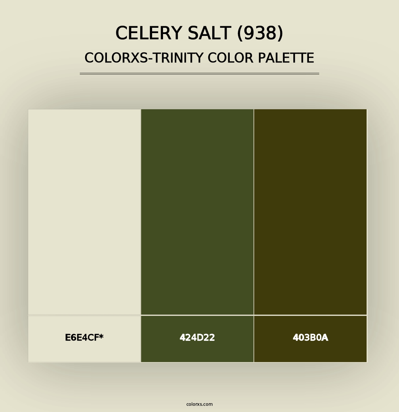 Celery Salt (938) - Colorxs Trinity Palette