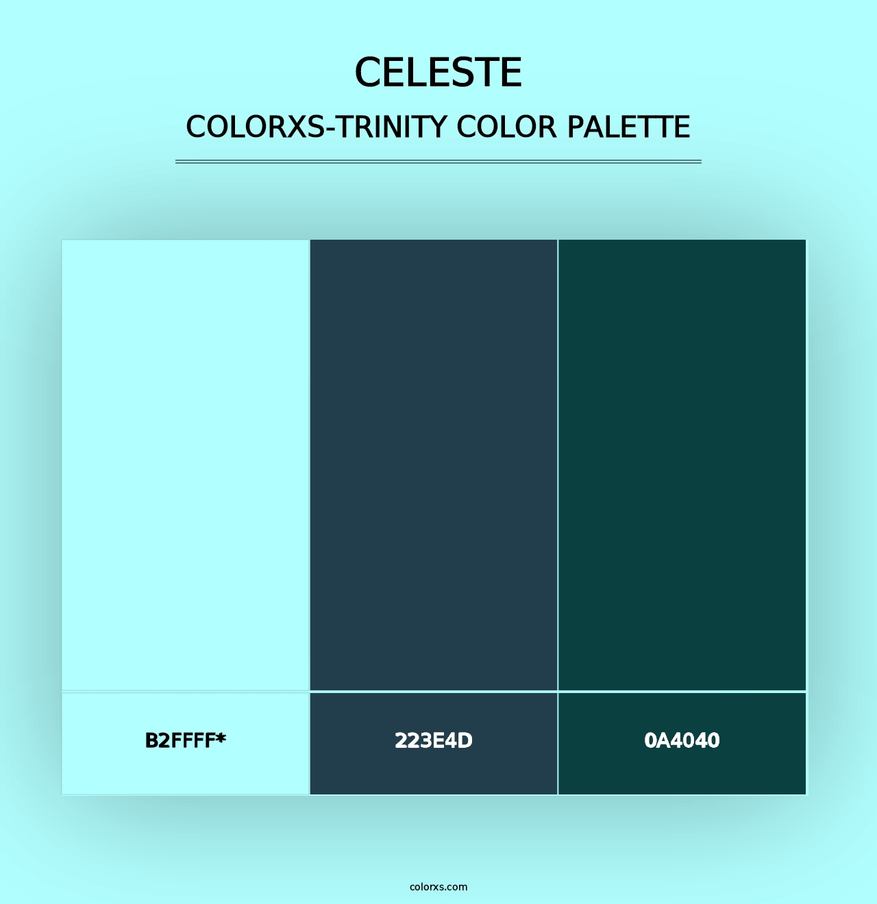 Celeste - Colorxs Trinity Palette