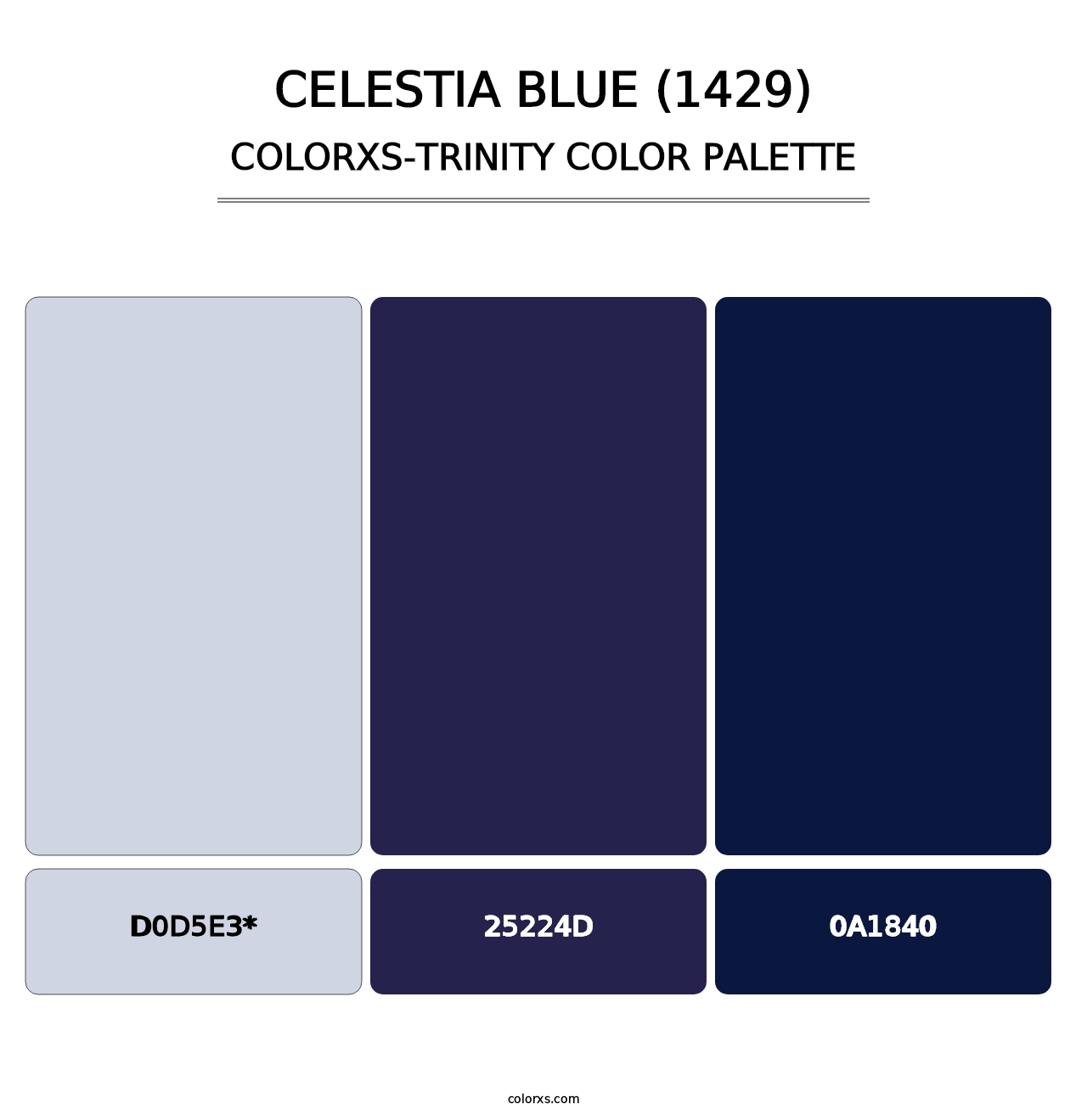 Celestia Blue (1429) - Colorxs Trinity Palette