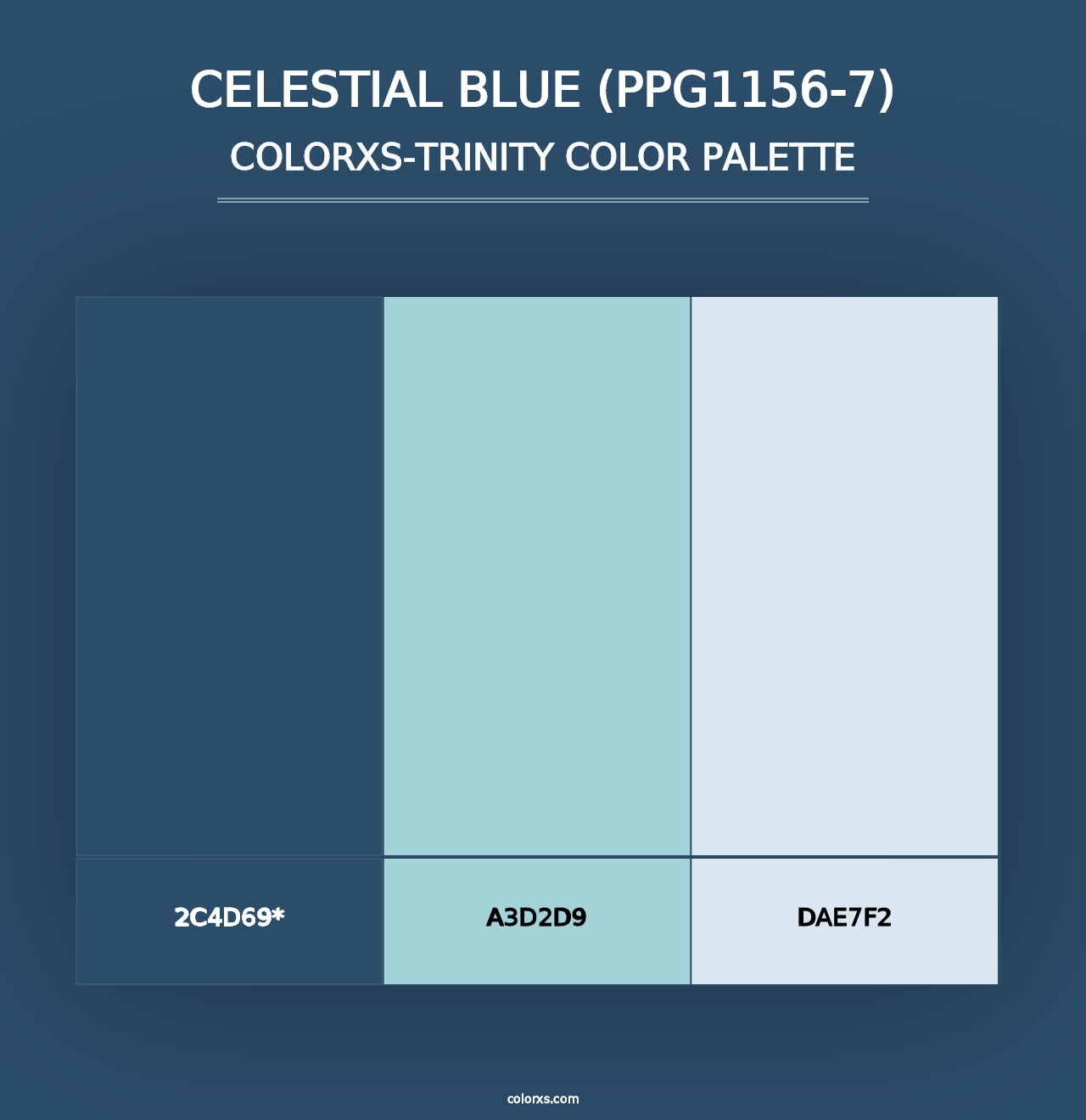 Celestial Blue (PPG1156-7) - Colorxs Trinity Palette