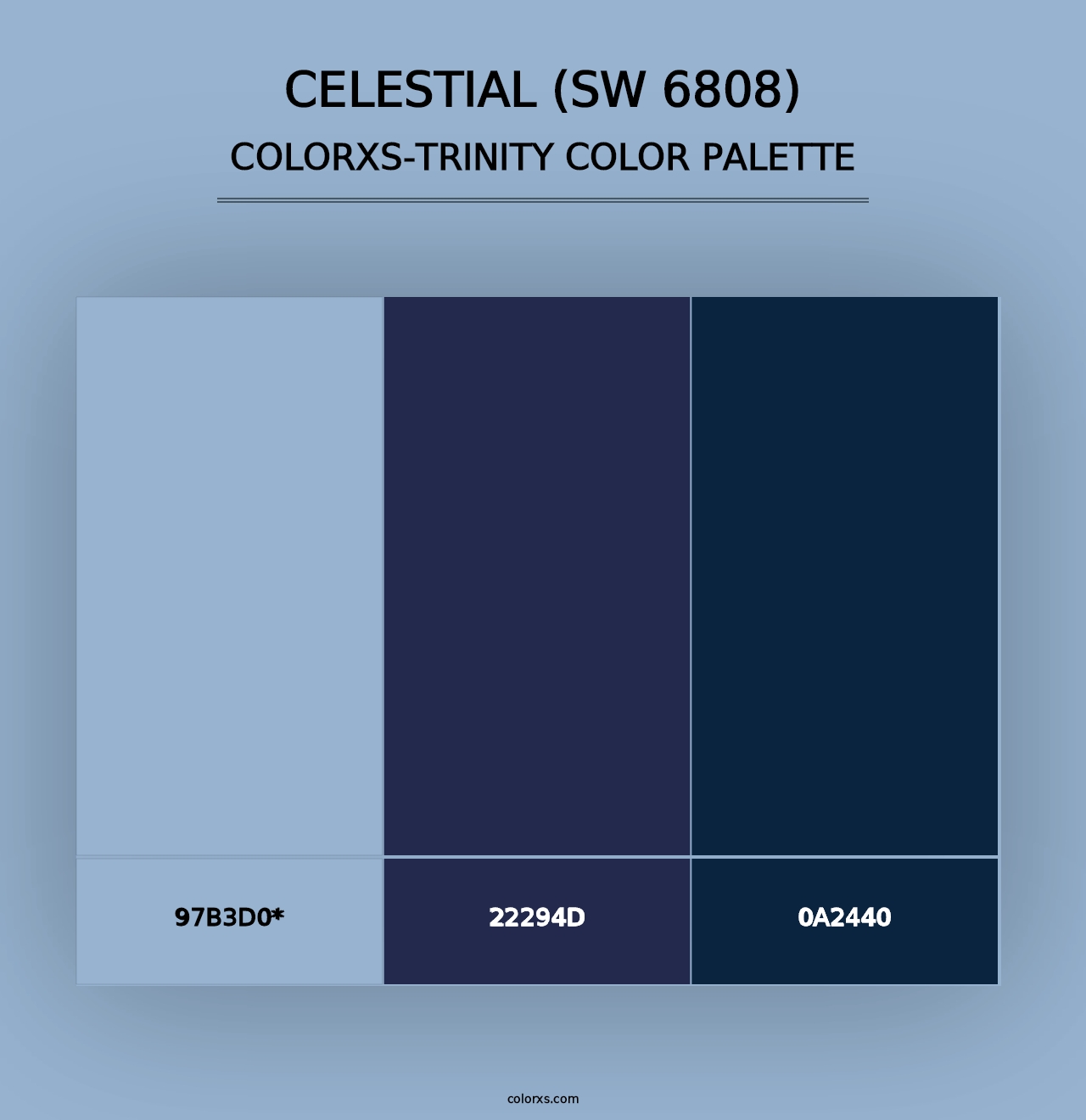 Celestial (SW 6808) - Colorxs Trinity Palette