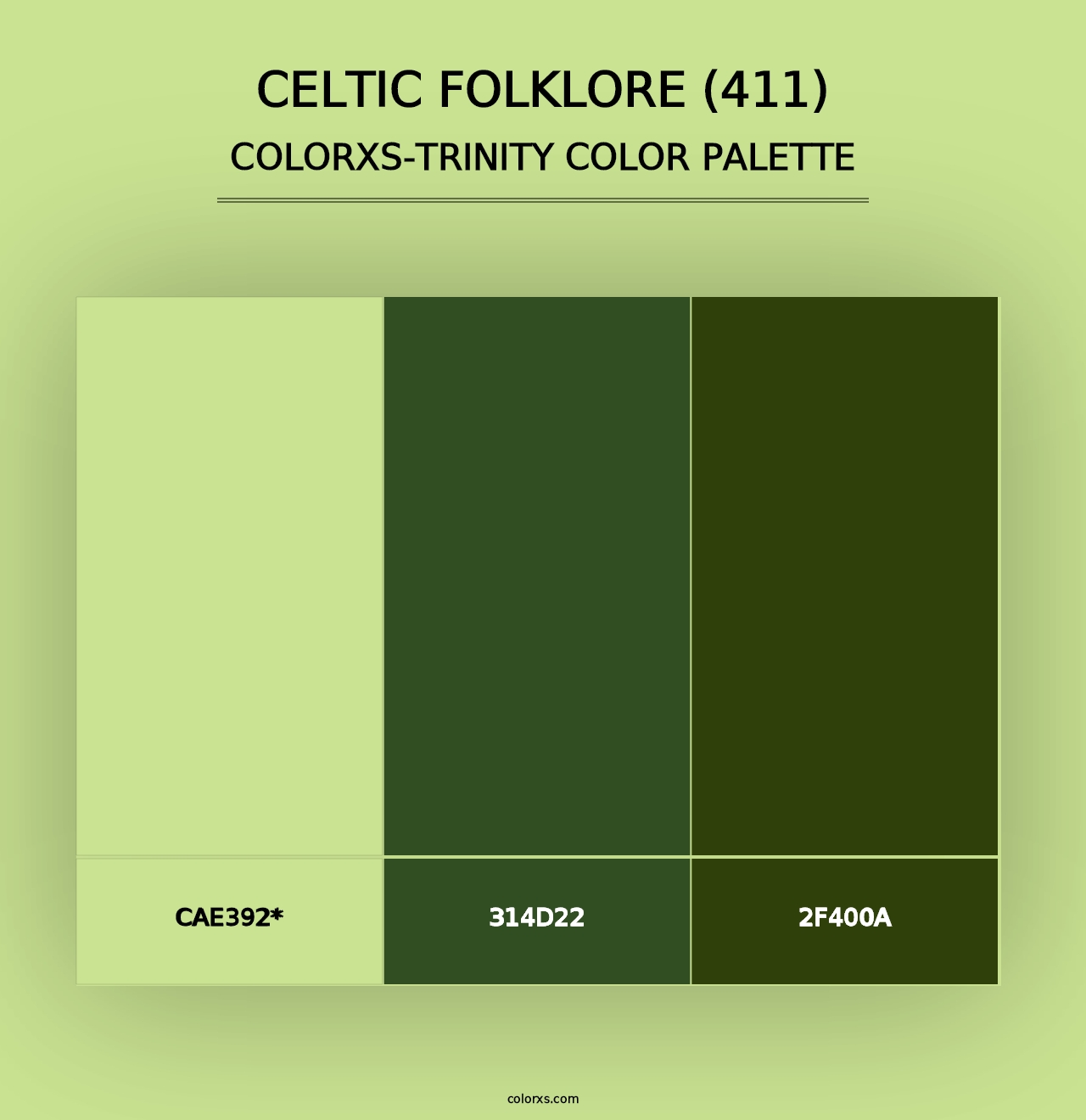 Celtic Folklore (411) - Colorxs Trinity Palette