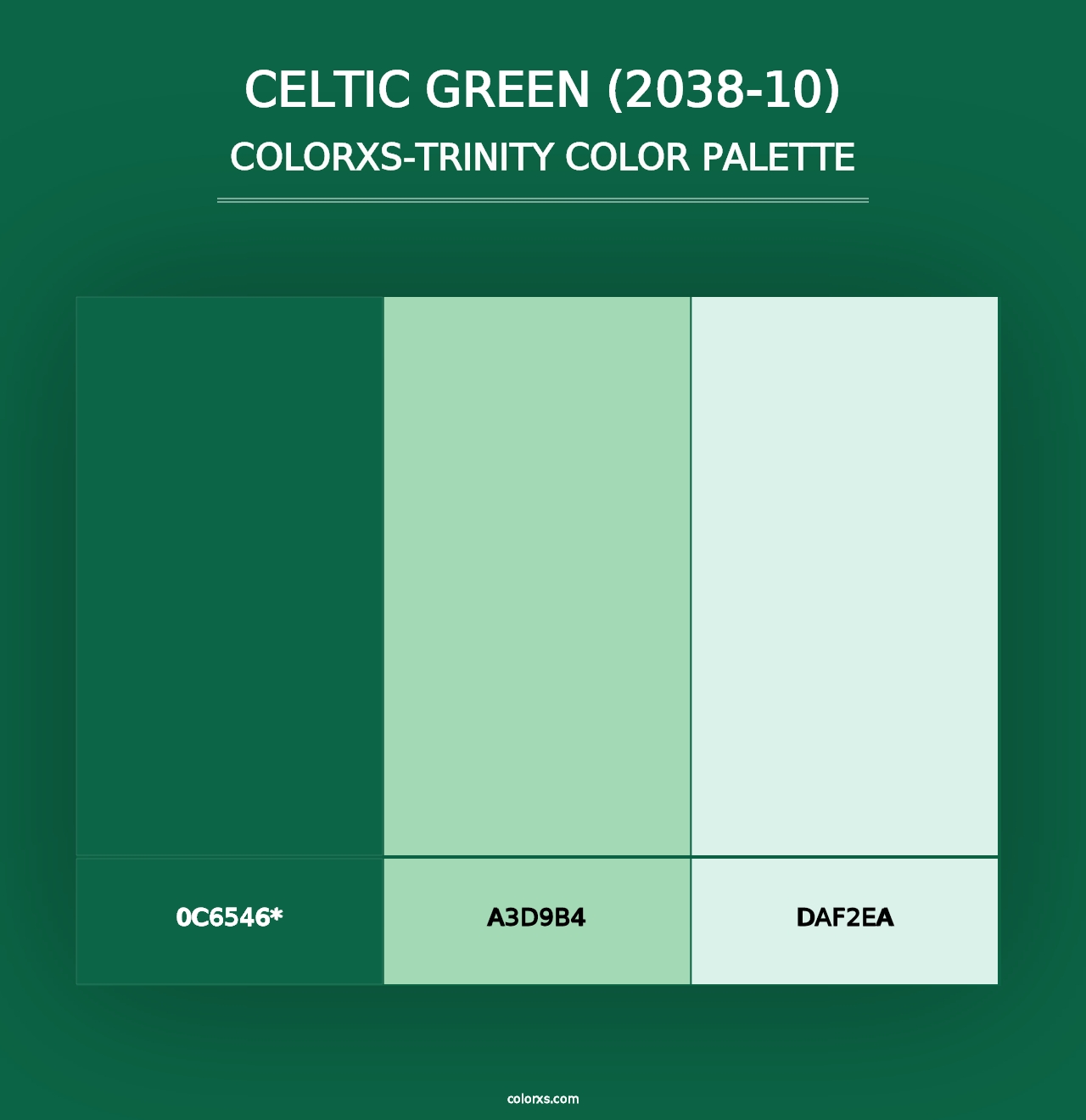 Celtic Green (2038-10) - Colorxs Trinity Palette