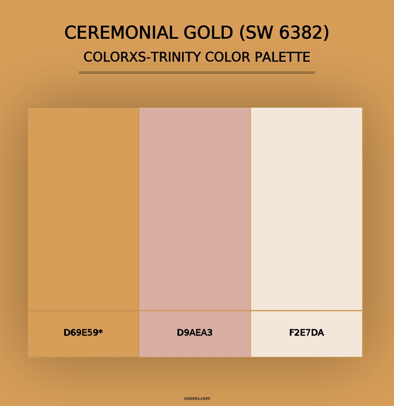 Ceremonial Gold (SW 6382) - Colorxs Trinity Palette