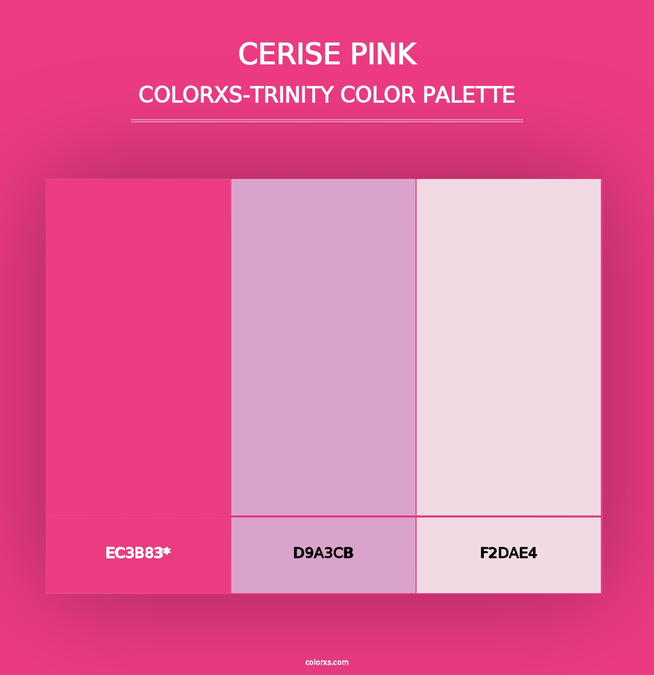 Cerise Pink - Colorxs Trinity Palette