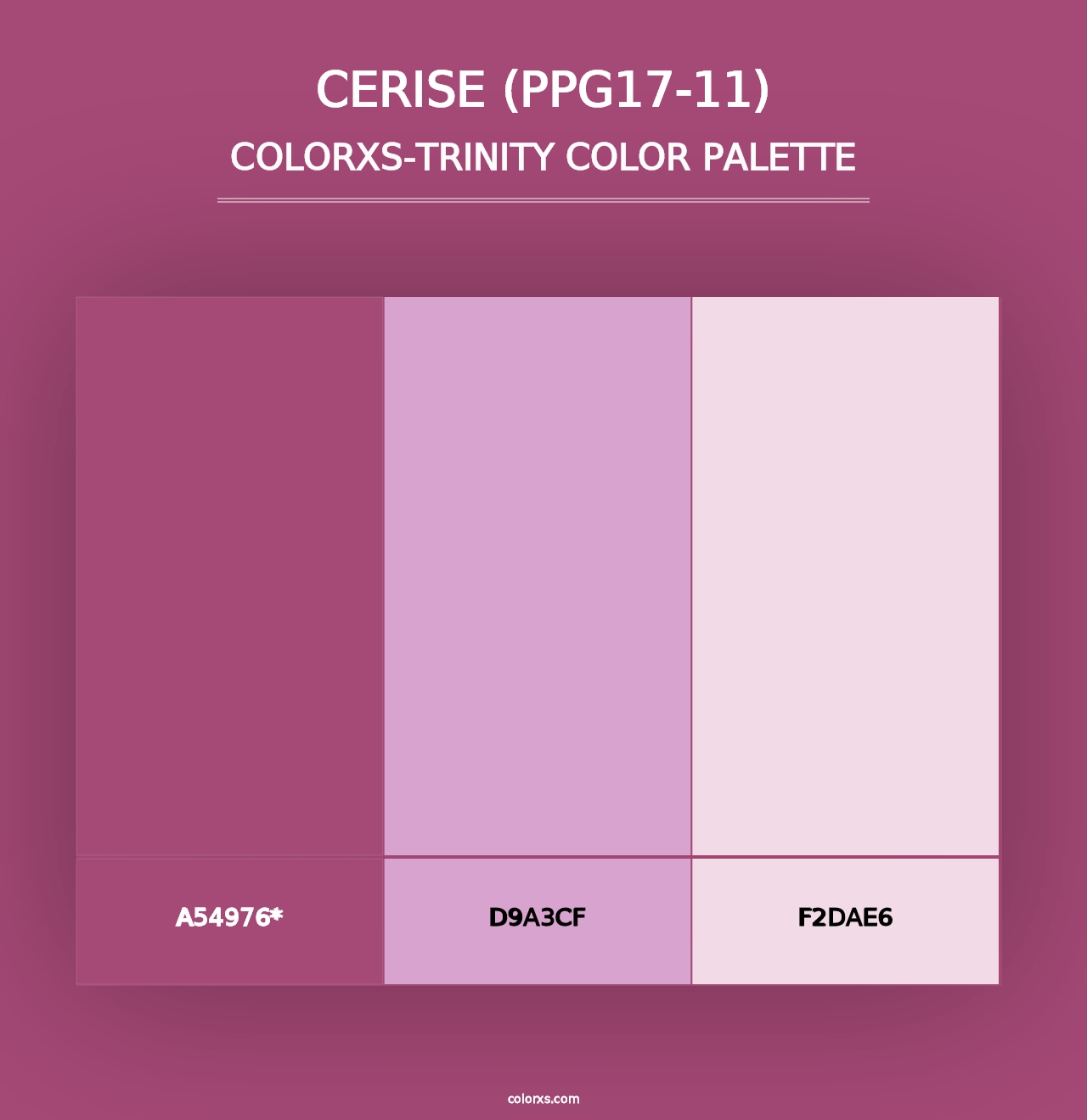 Cerise (PPG17-11) - Colorxs Trinity Palette