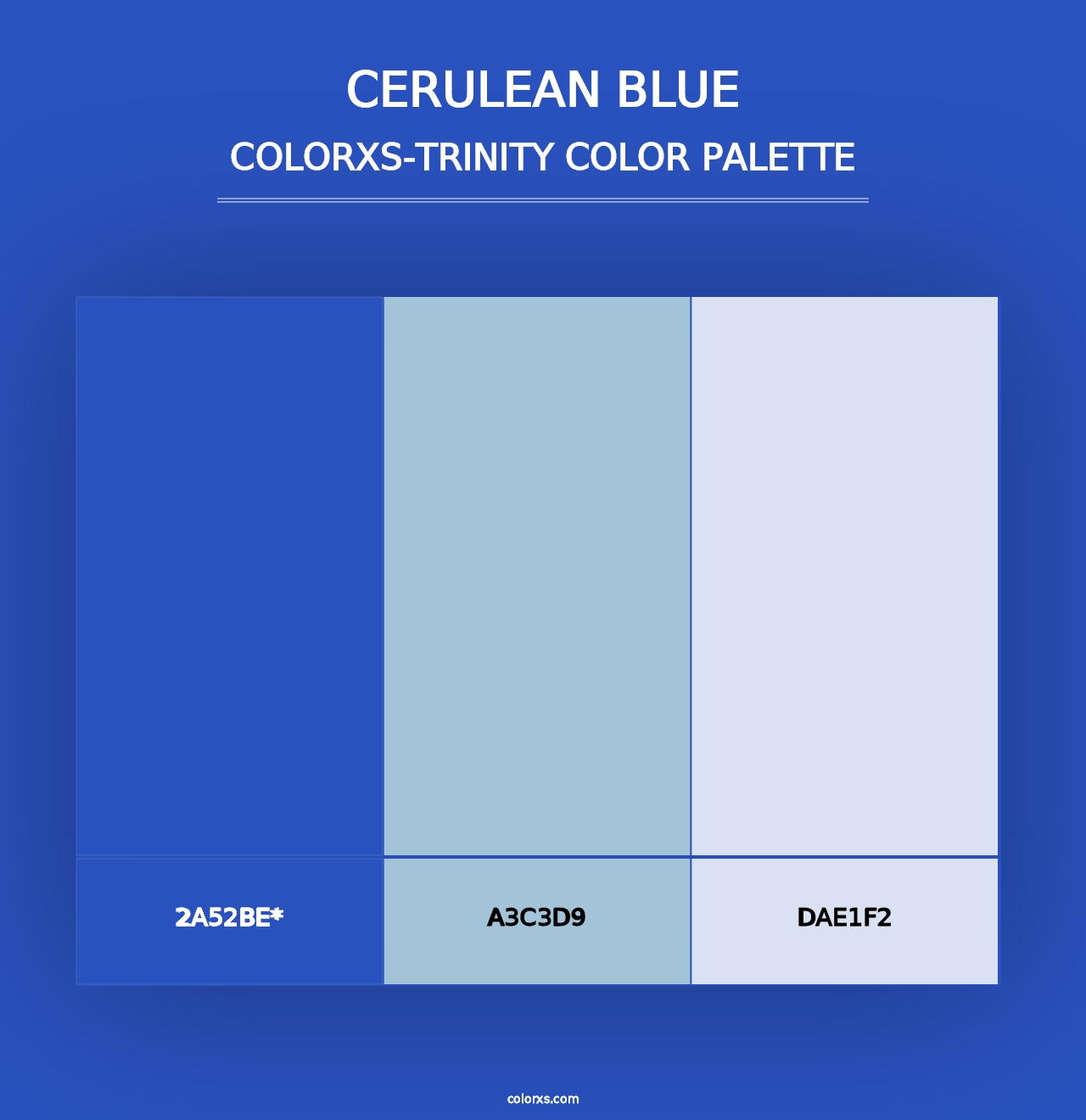 Cerulean blue - Colorxs Trinity Palette