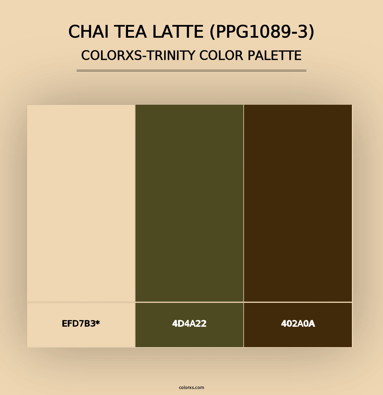 Chai Tea Latte (PPG1089-3) - Colorxs Trinity Palette