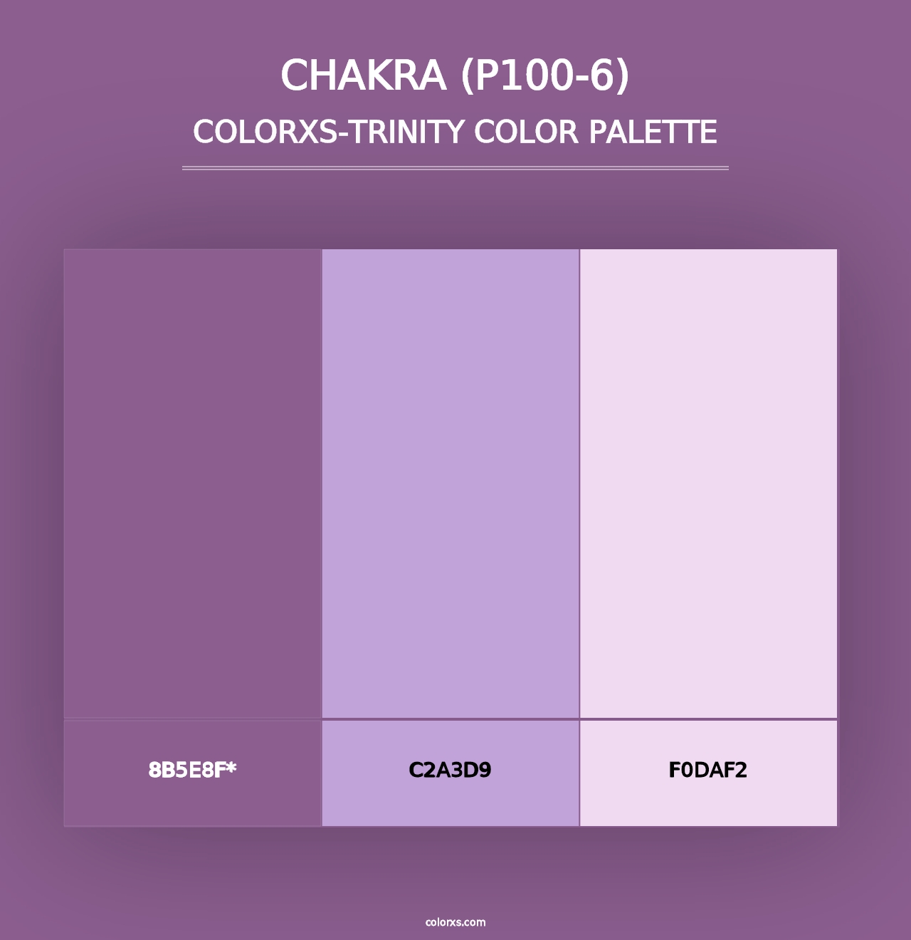 Chakra (P100-6) - Colorxs Trinity Palette