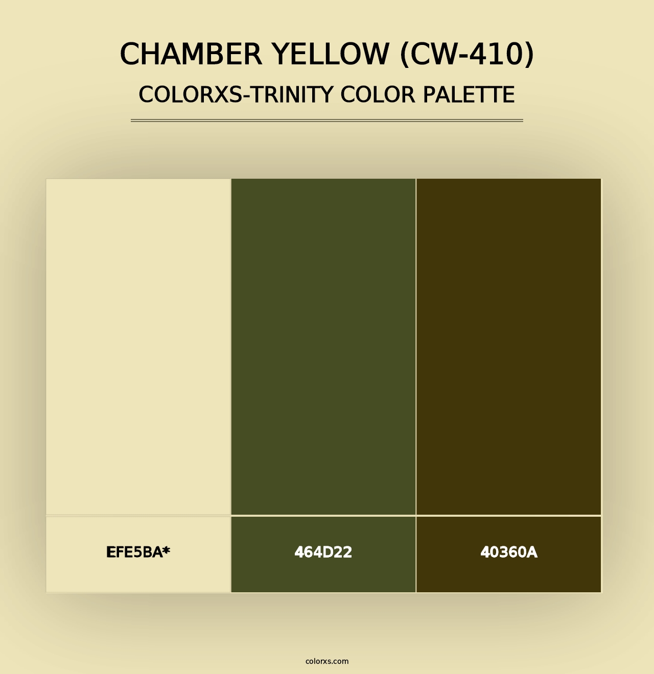 Chamber Yellow (CW-410) - Colorxs Trinity Palette