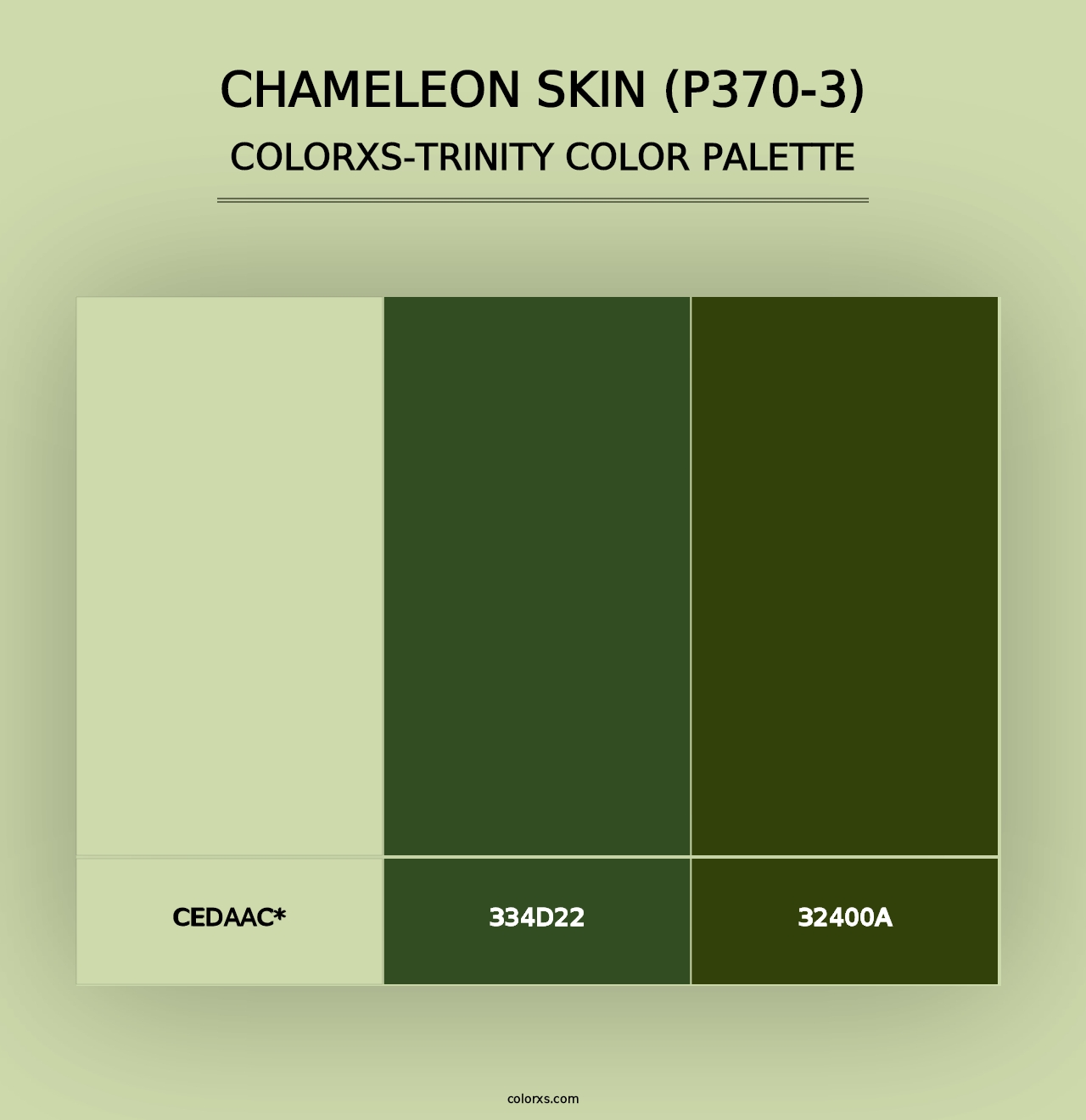 Chameleon Skin (P370-3) - Colorxs Trinity Palette