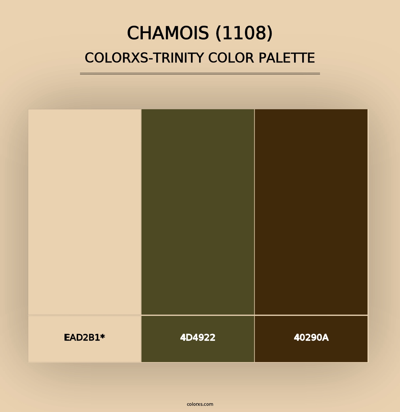 Chamois (1108) - Colorxs Trinity Palette