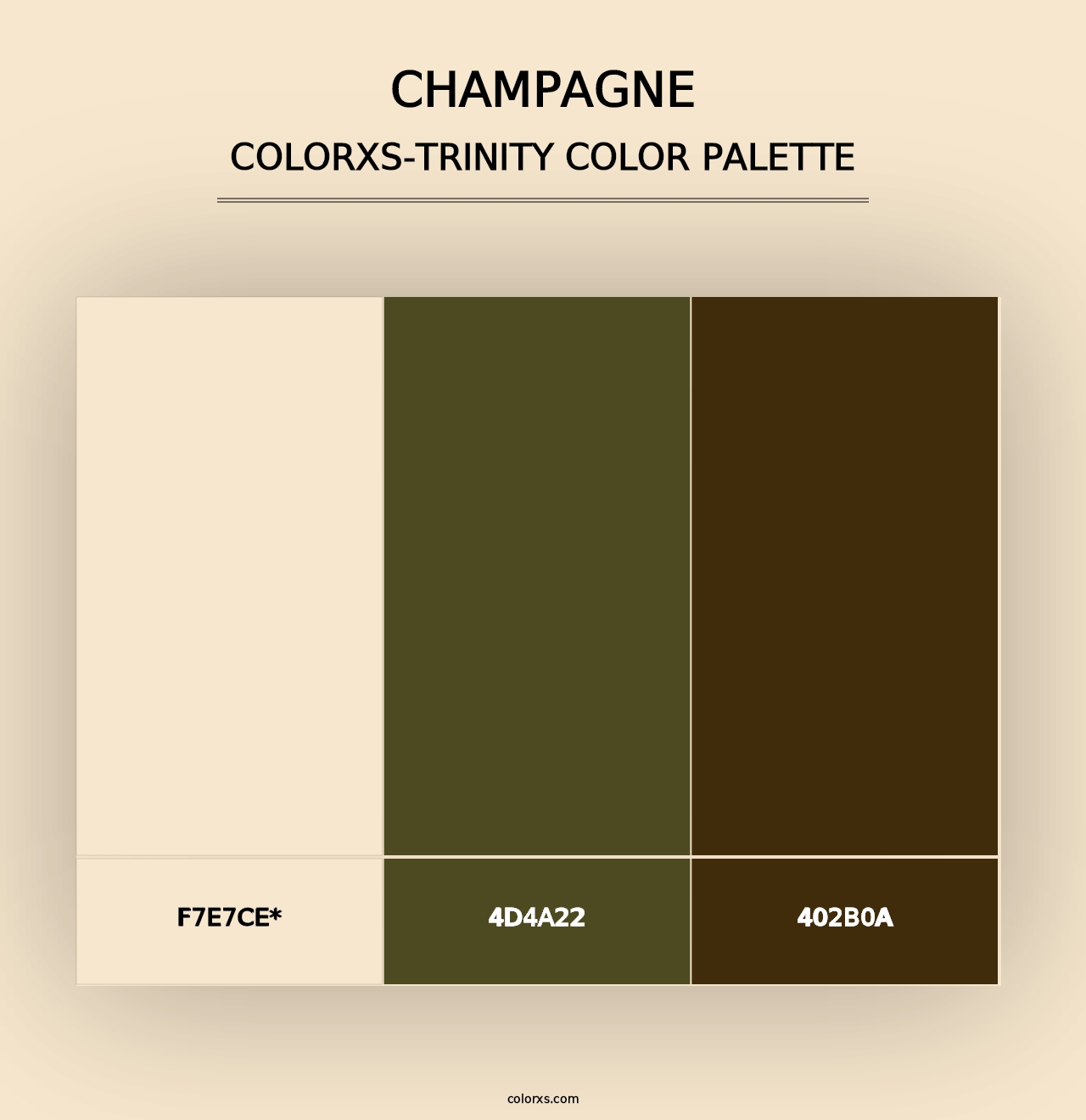 Champagne - Colorxs Trinity Palette