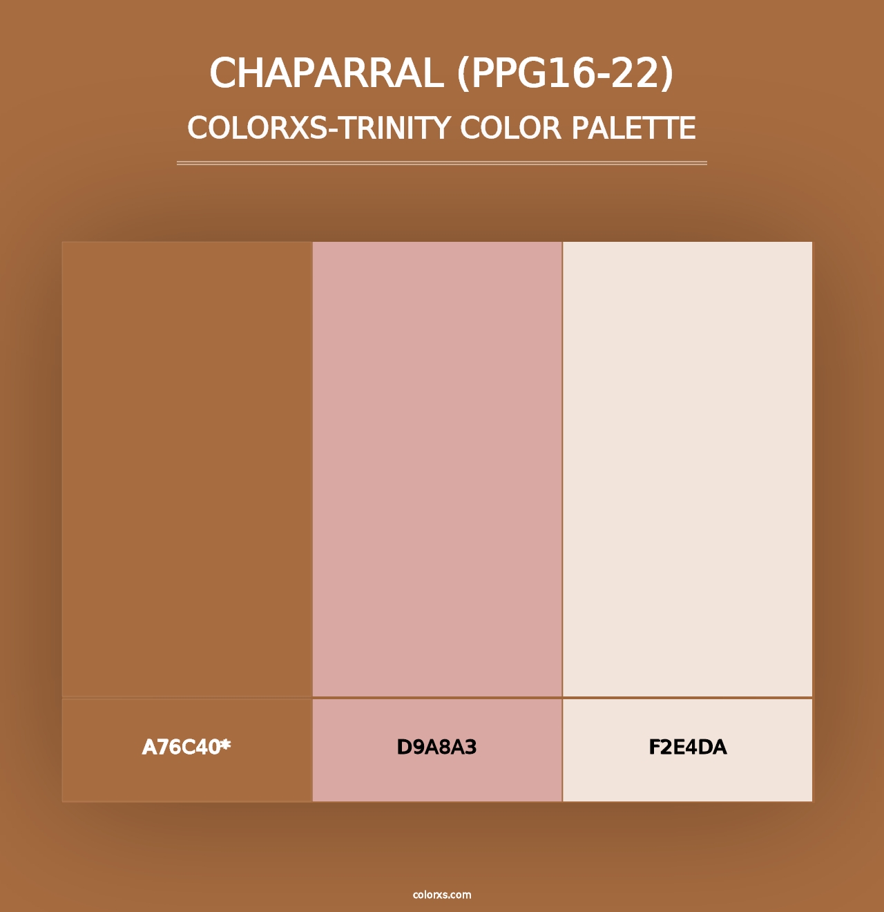 Chaparral (PPG16-22) - Colorxs Trinity Palette