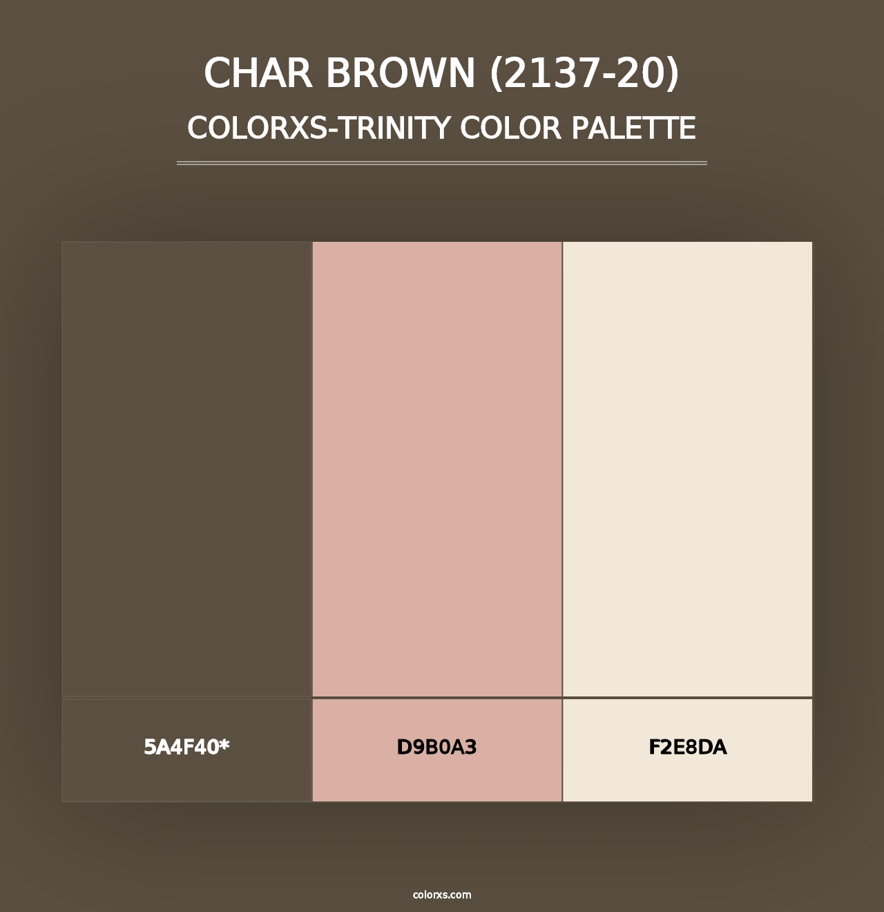 Char Brown (2137-20) - Colorxs Trinity Palette