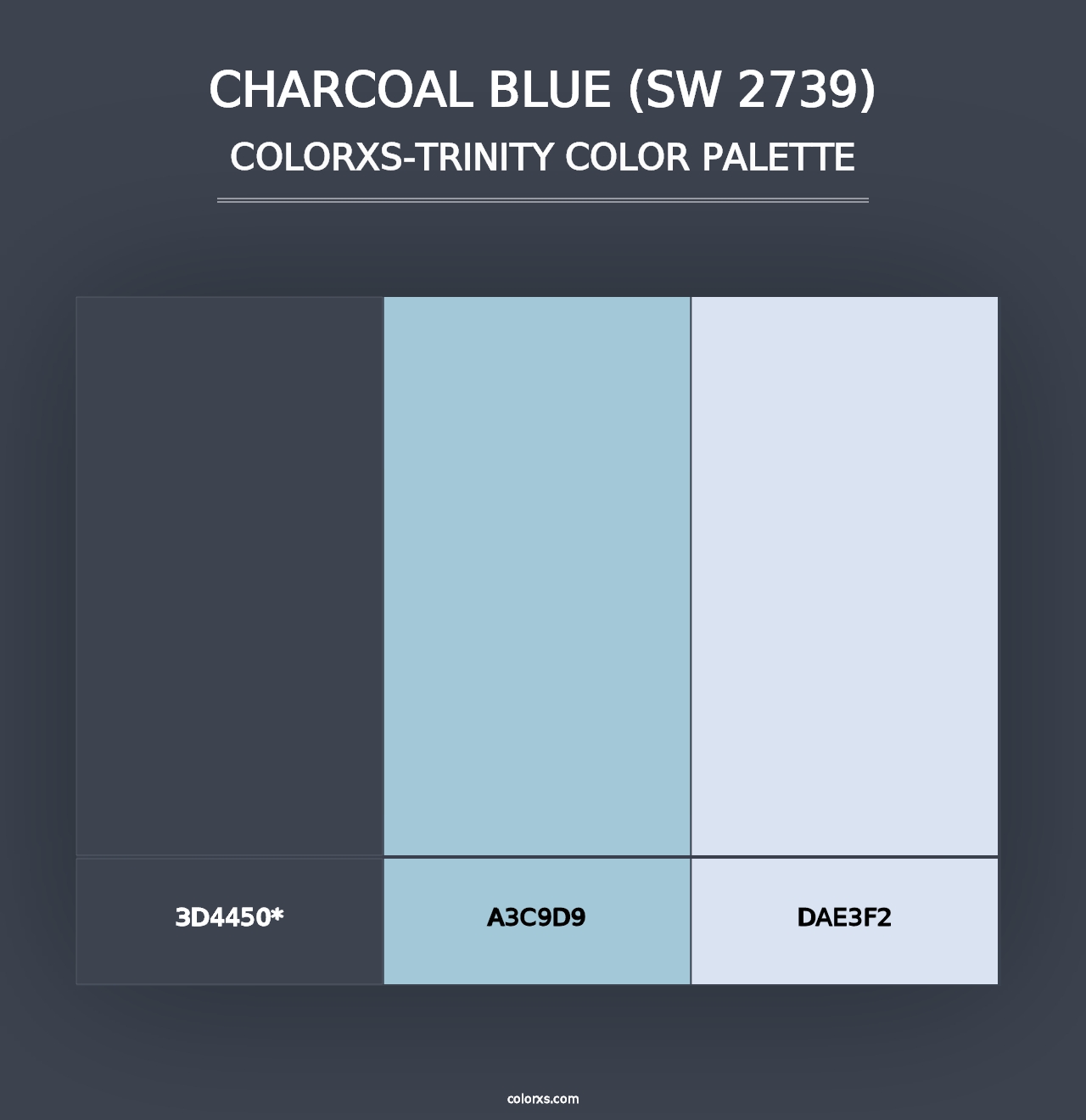 Charcoal Blue (SW 2739) - Colorxs Trinity Palette