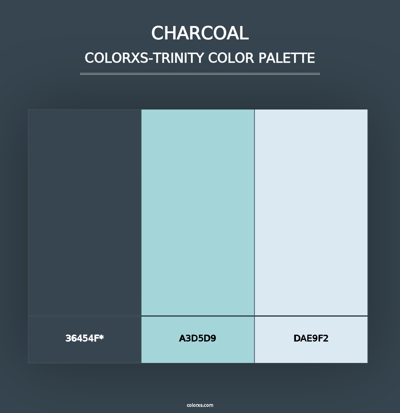 Charcoal - Colorxs Trinity Palette