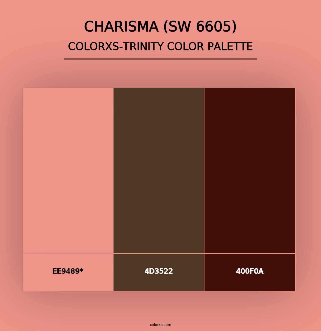 Charisma (SW 6605) - Colorxs Trinity Palette