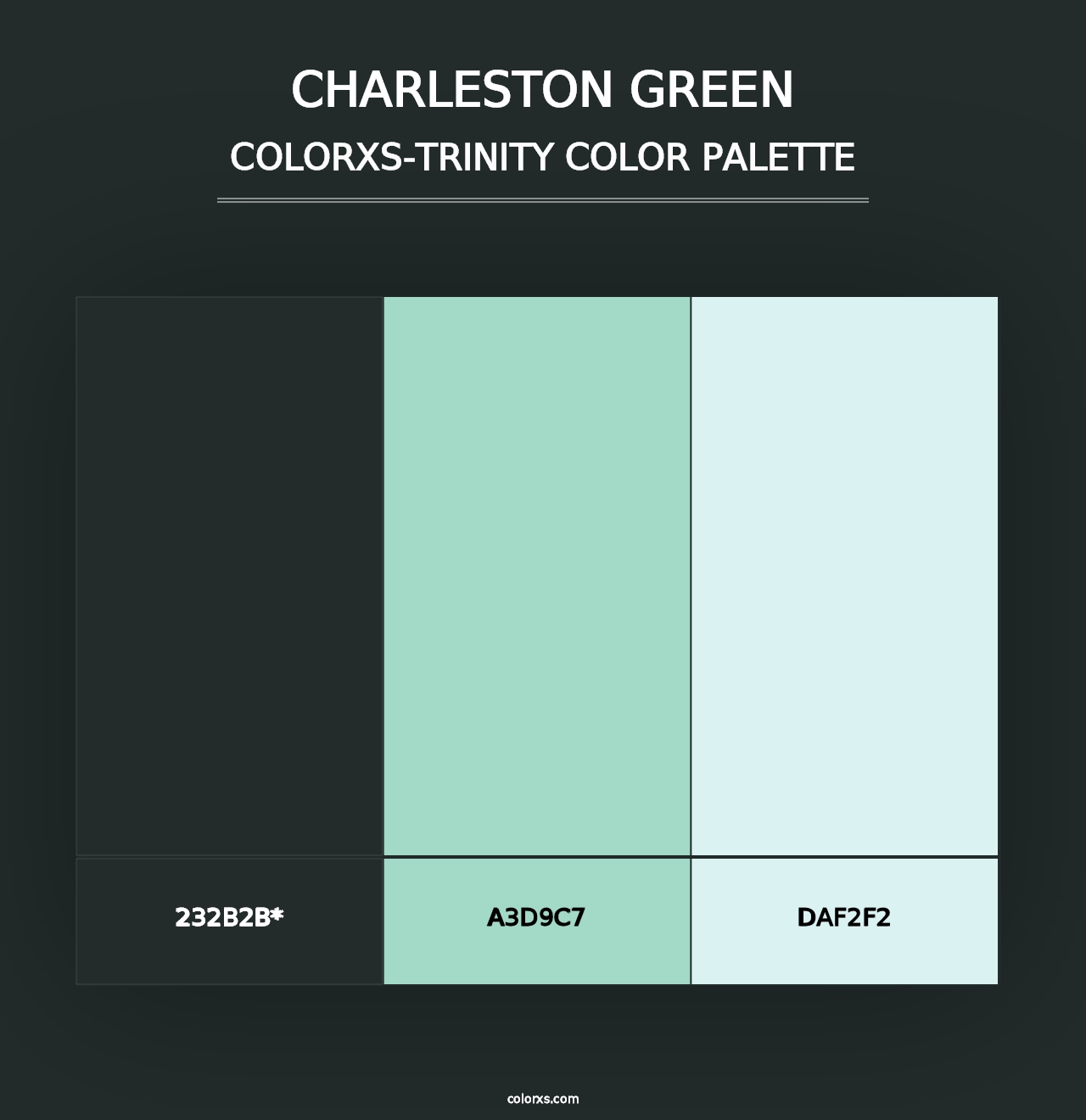 Charleston Green - Colorxs Trinity Palette