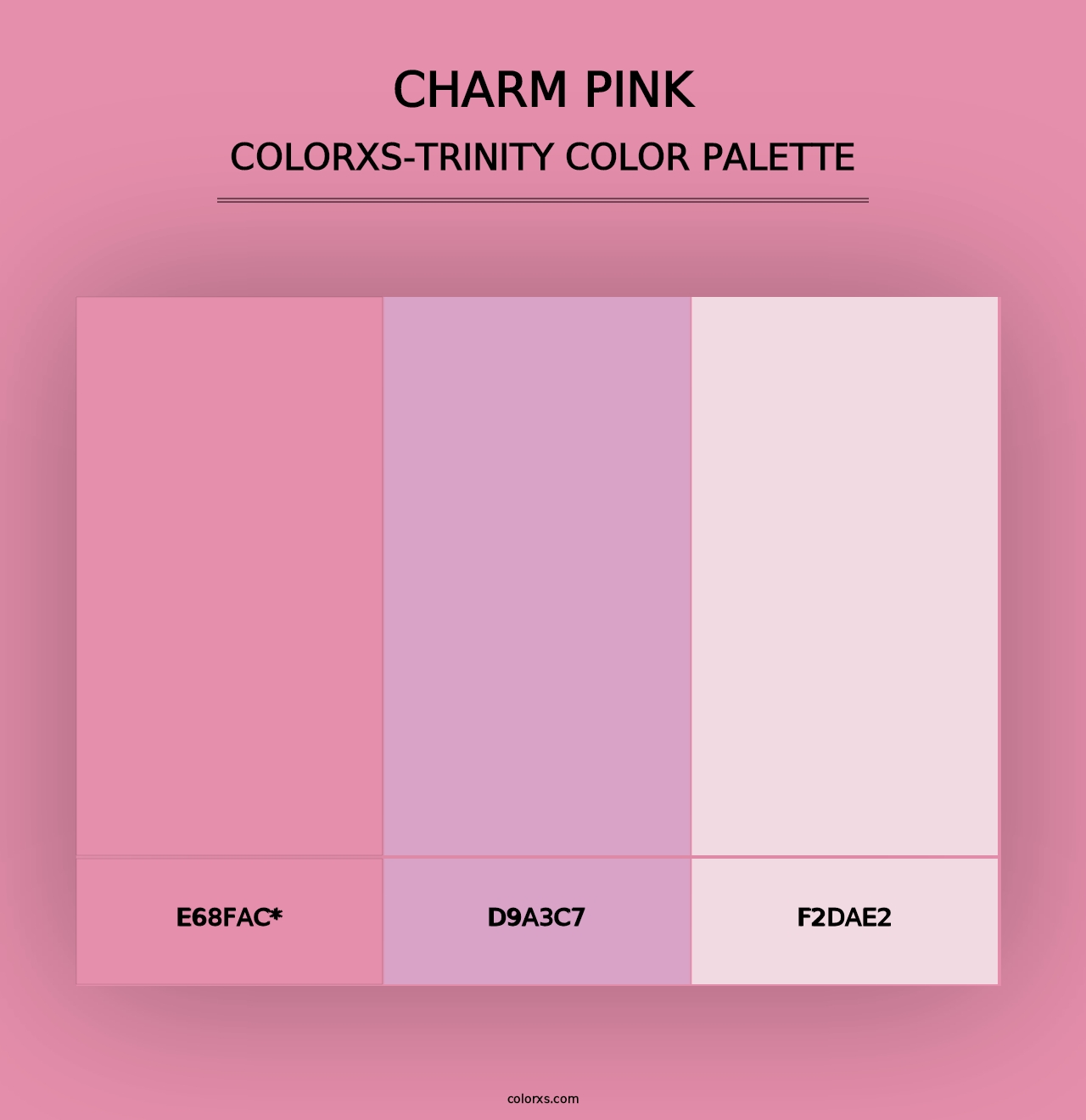 Charm Pink - Colorxs Trinity Palette