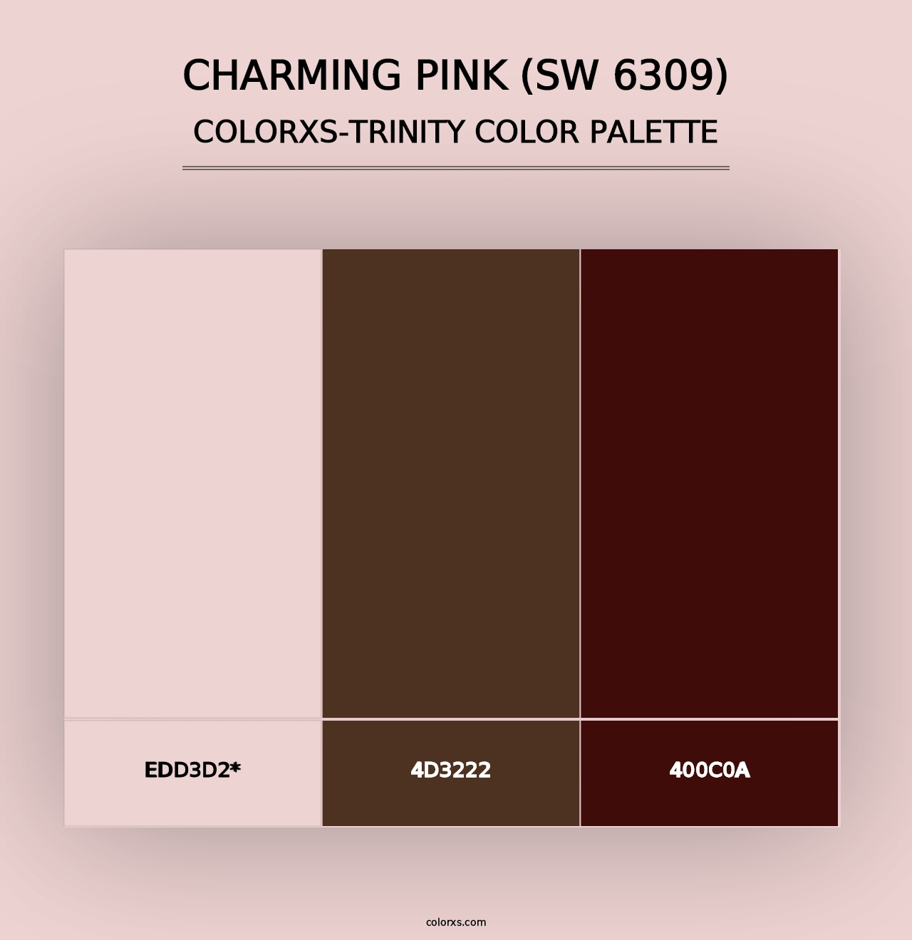 Charming Pink (SW 6309) - Colorxs Trinity Palette