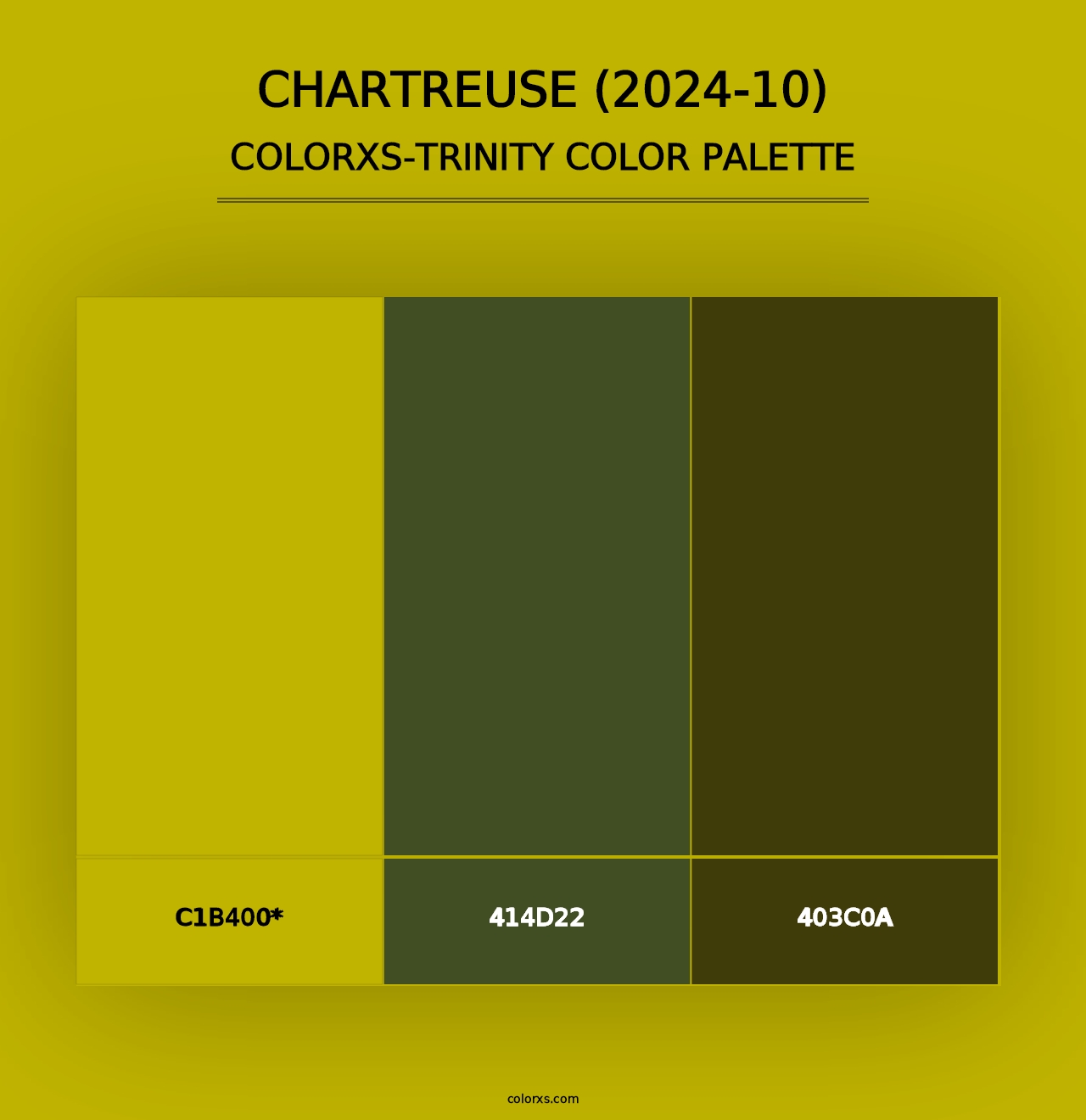 Chartreuse (2024-10) - Colorxs Trinity Palette