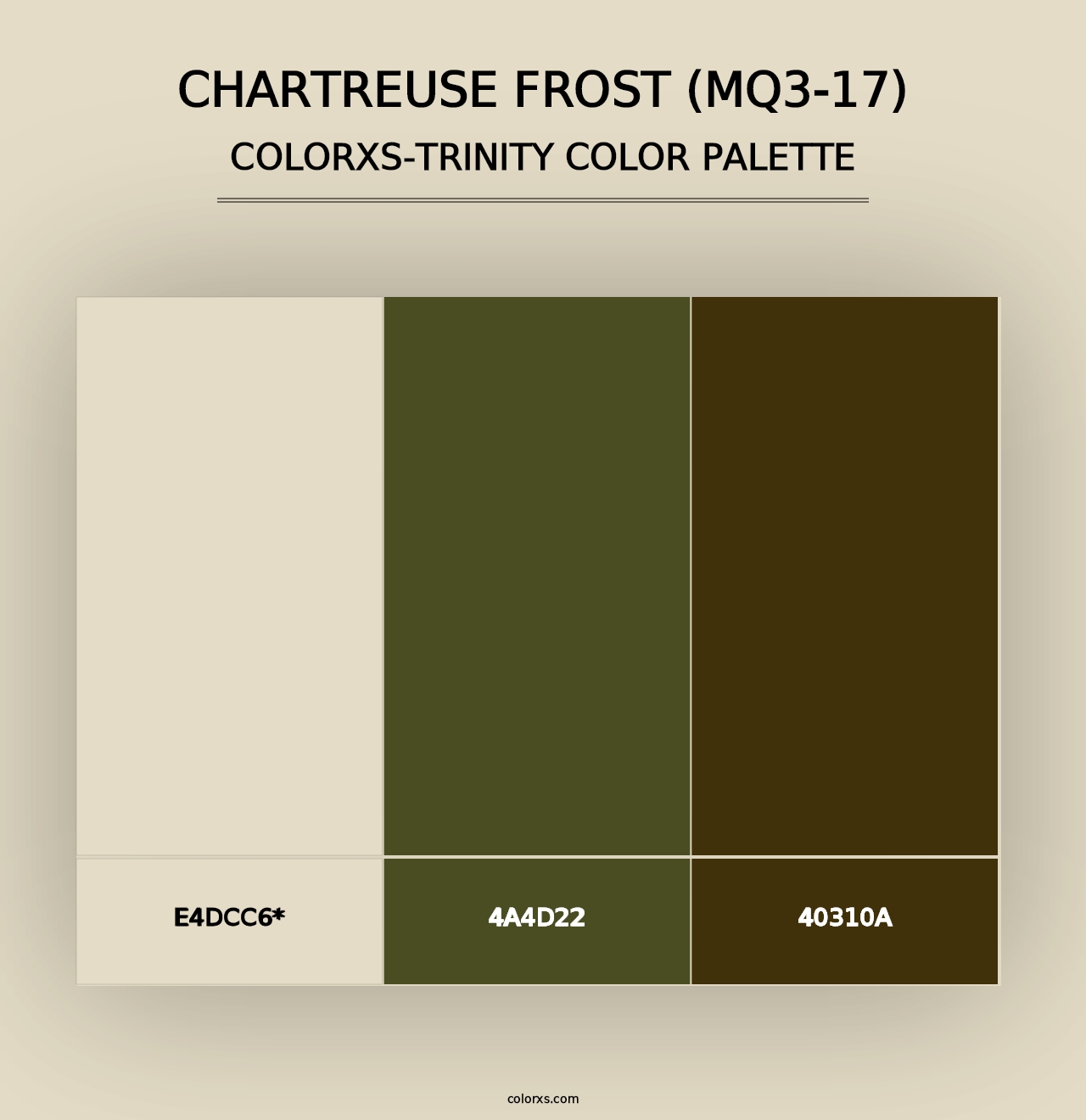 Chartreuse Frost (MQ3-17) - Colorxs Trinity Palette