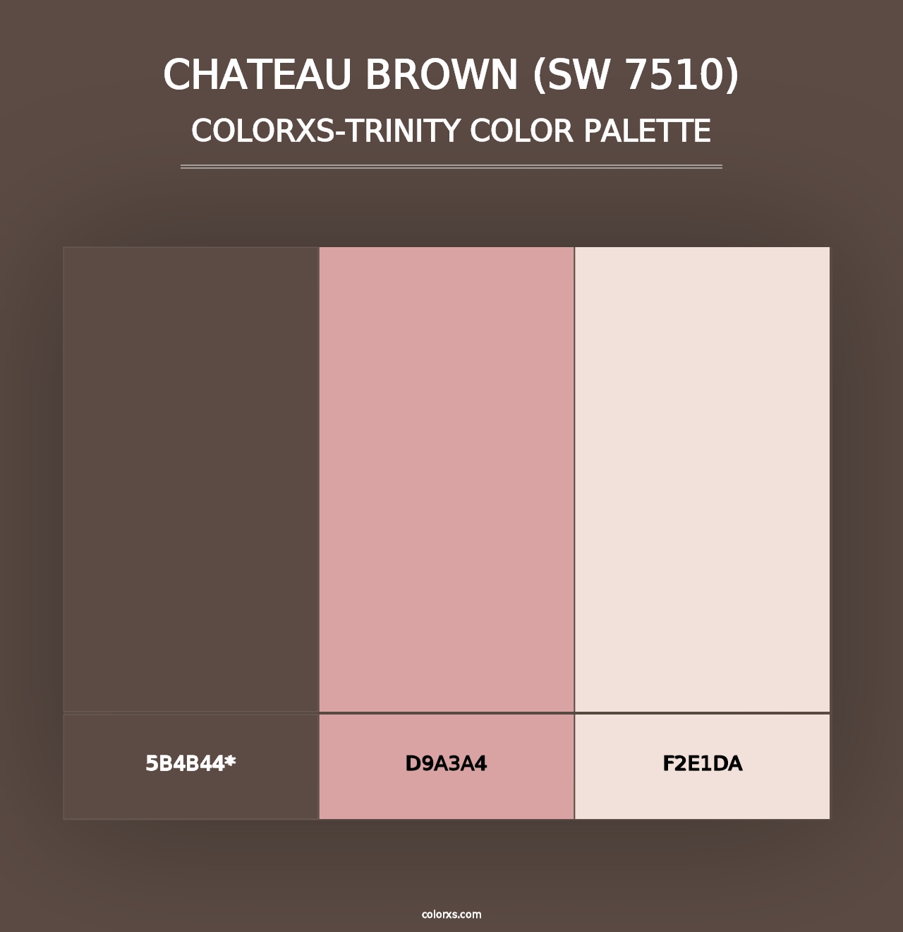 Chateau Brown (SW 7510) - Colorxs Trinity Palette