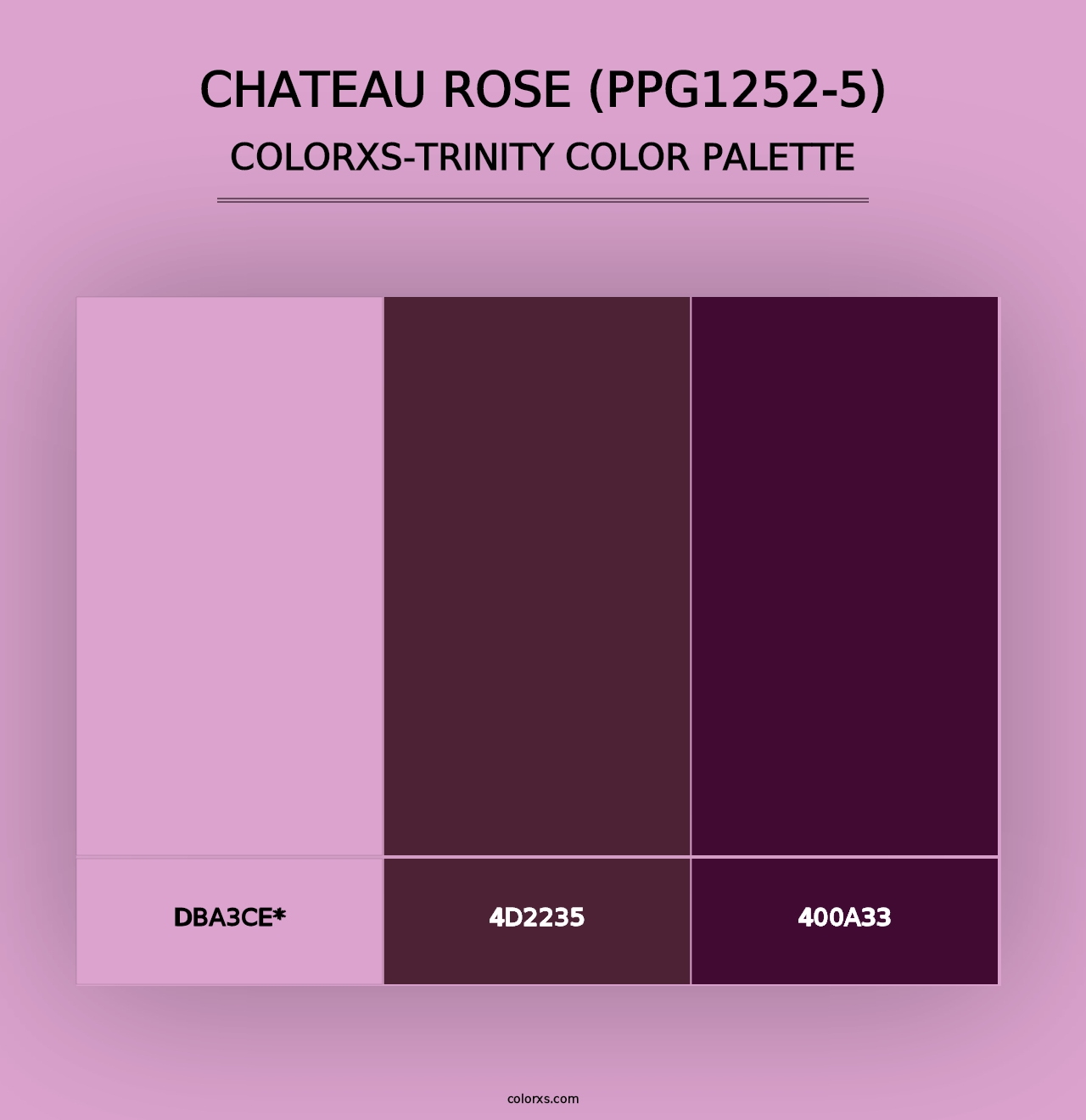 Chateau Rose (PPG1252-5) - Colorxs Trinity Palette