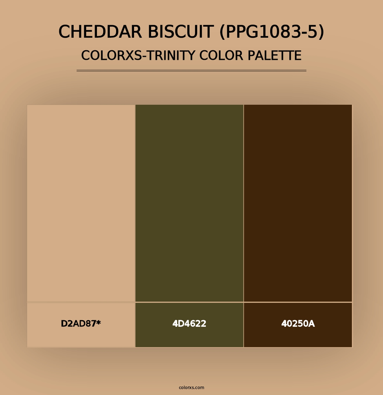 Cheddar Biscuit (PPG1083-5) - Colorxs Trinity Palette