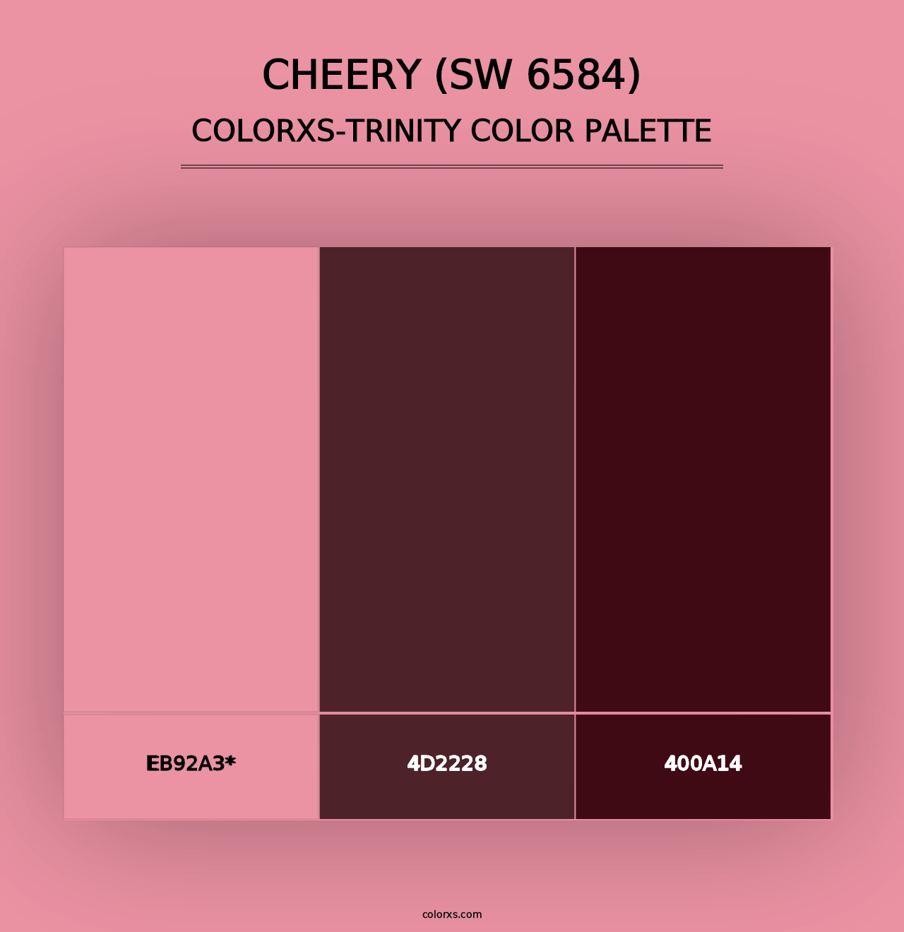 Cheery (SW 6584) - Colorxs Trinity Palette