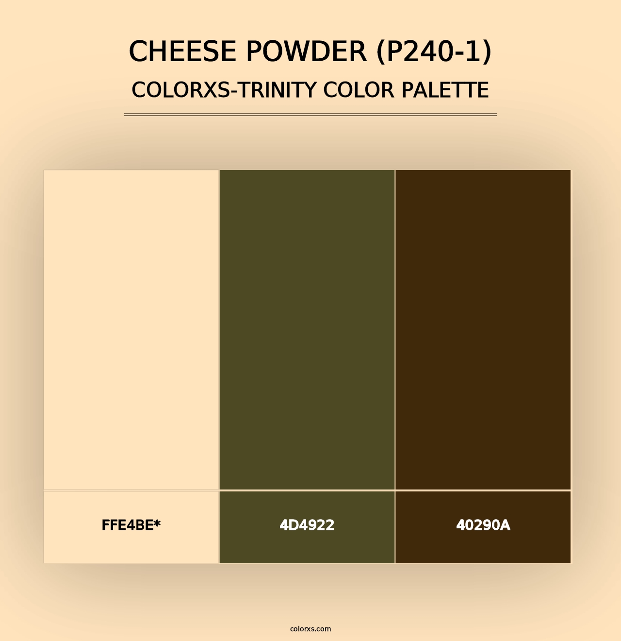 Cheese Powder (P240-1) - Colorxs Trinity Palette