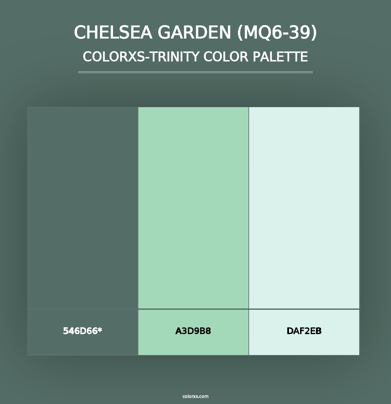 Chelsea Garden (MQ6-39) - Colorxs Trinity Palette