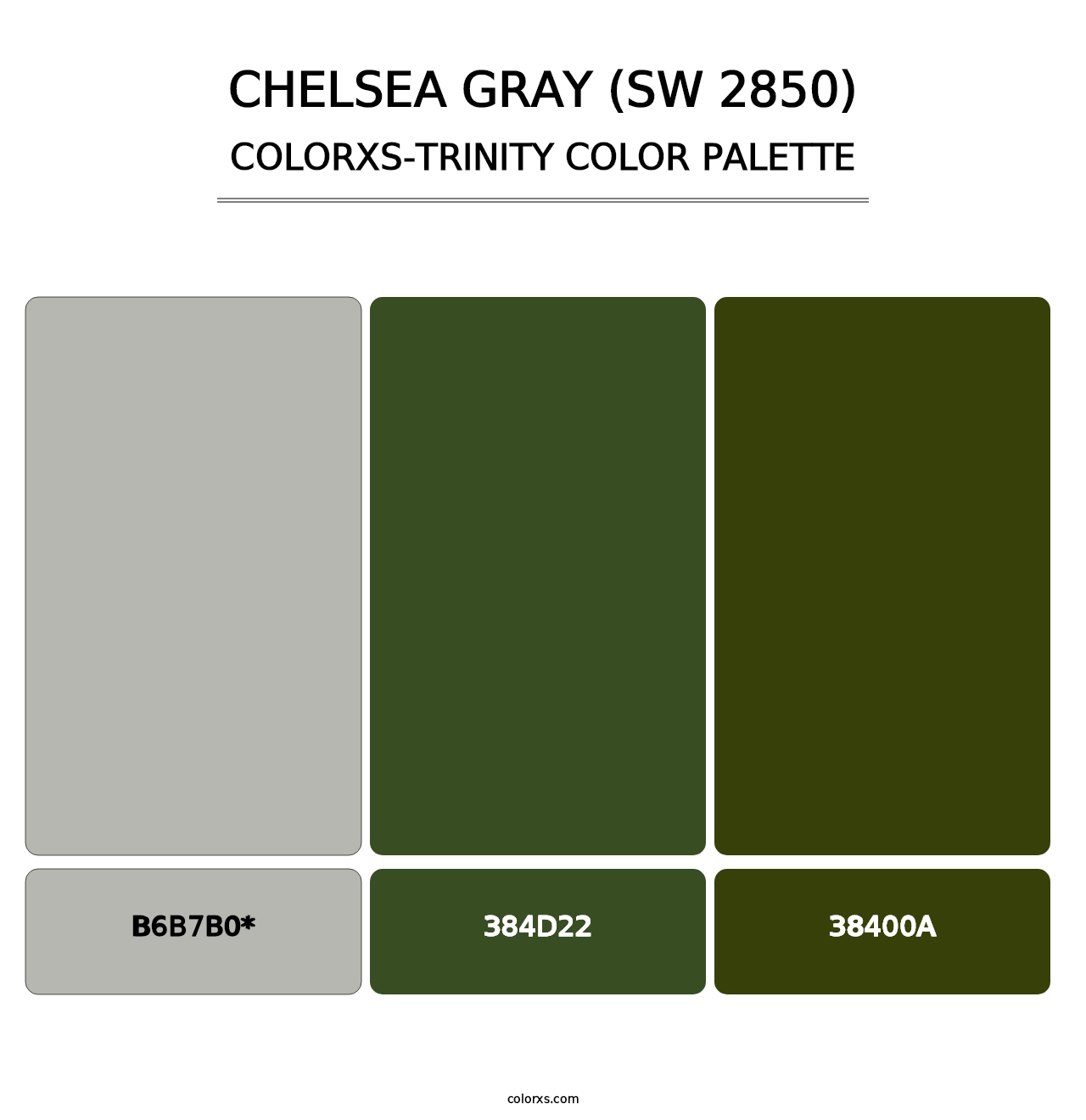 Chelsea Gray (SW 2850) - Colorxs Trinity Palette