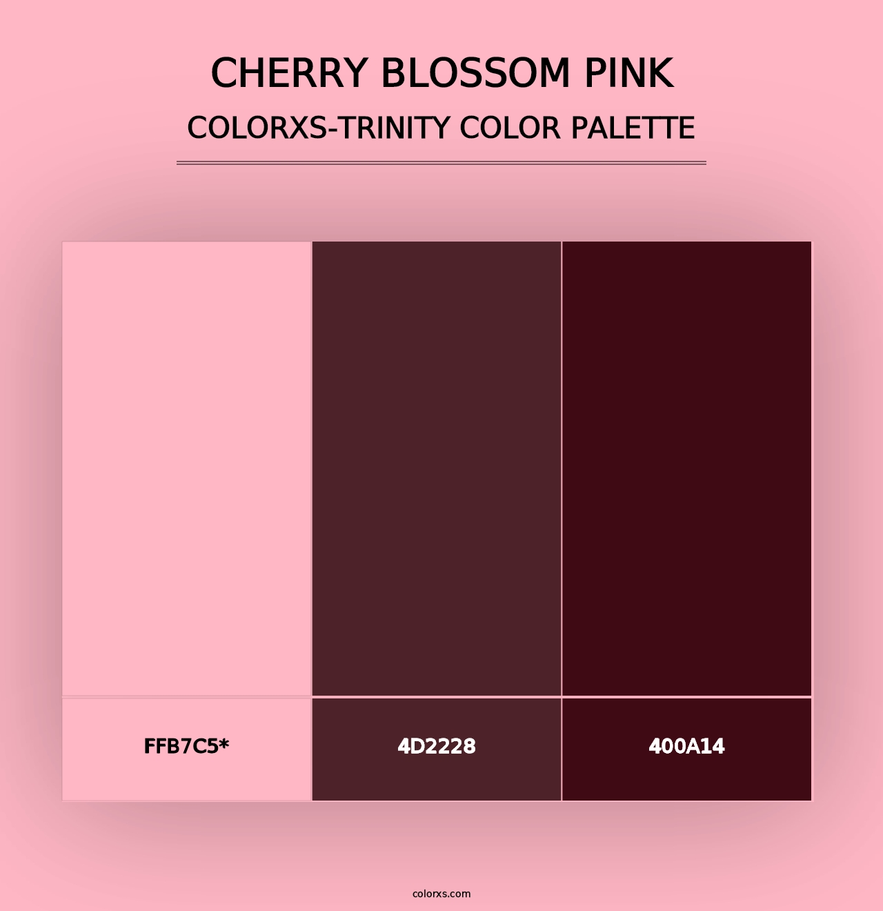 Cherry Blossom Pink - Colorxs Trinity Palette