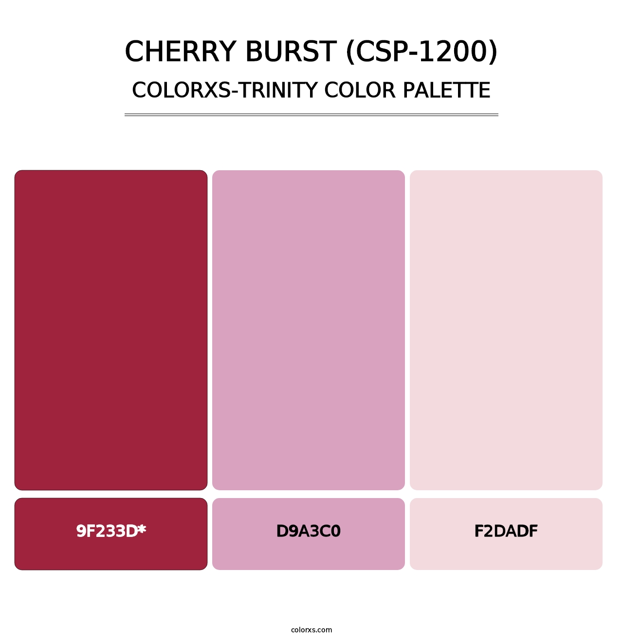 Cherry Burst (CSP-1200) - Colorxs Trinity Palette