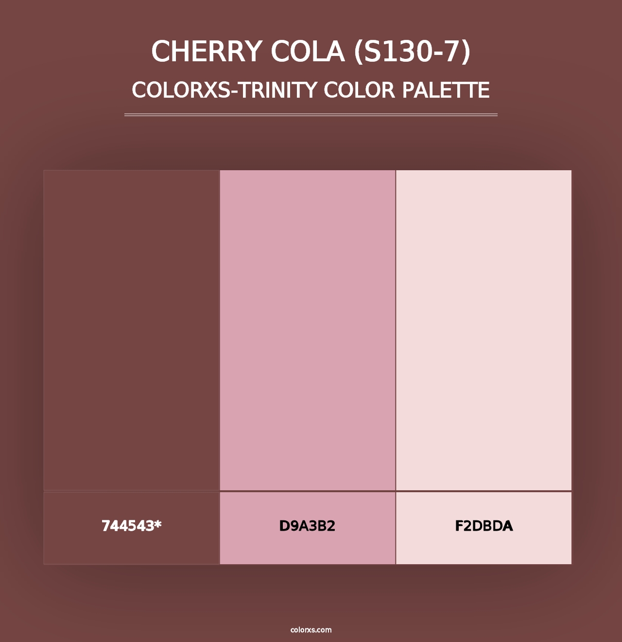 Cherry Cola (S130-7) - Colorxs Trinity Palette