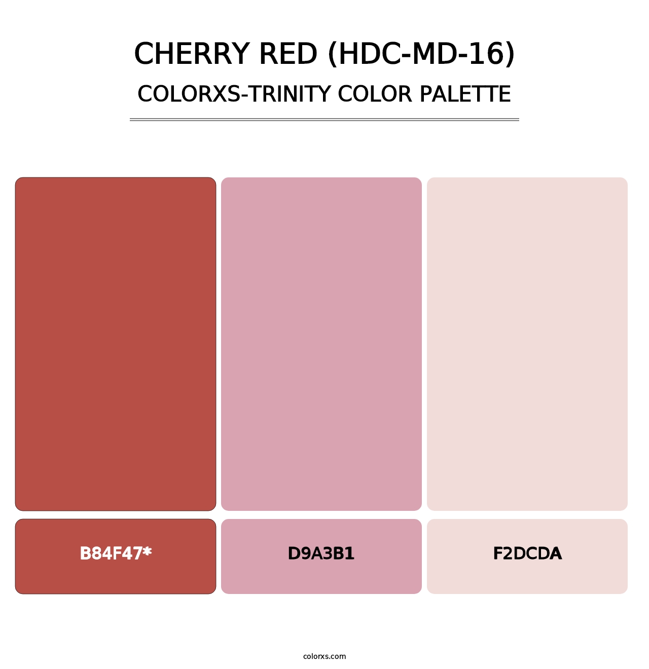 Cherry Red (HDC-MD-16) - Colorxs Trinity Palette