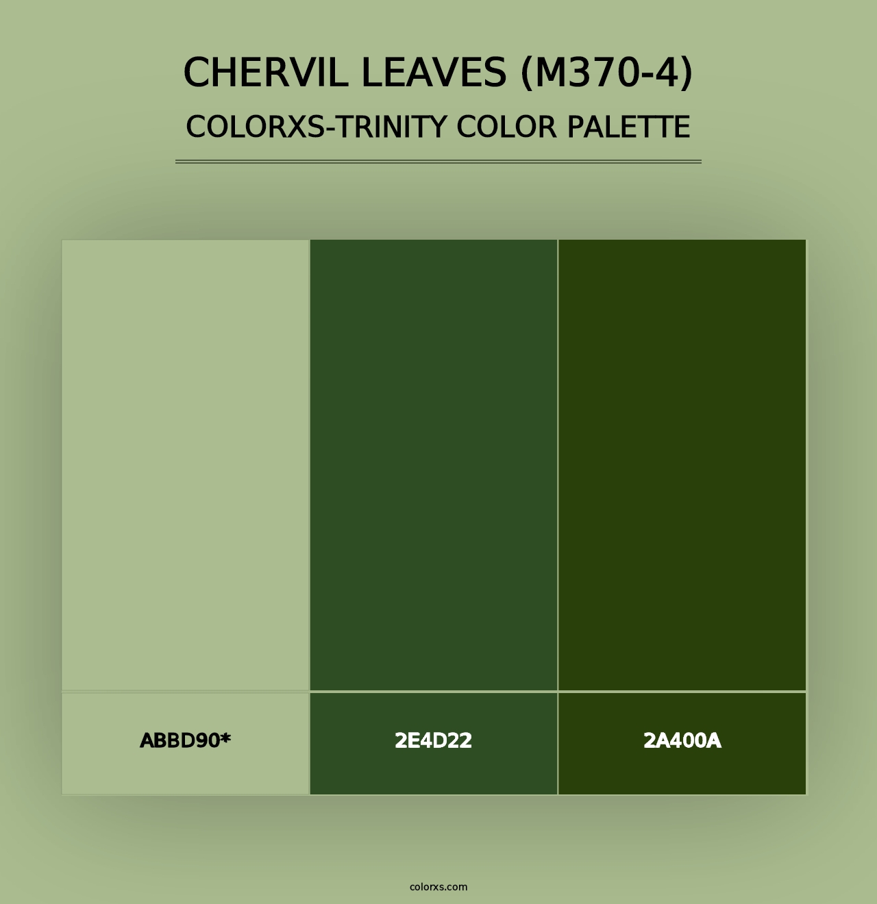 Chervil Leaves (M370-4) - Colorxs Trinity Palette