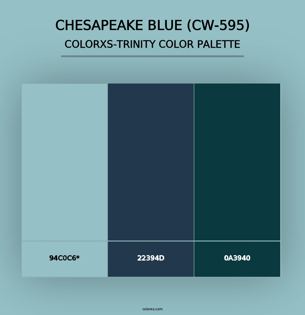 Chesapeake Blue (CW-595) - Colorxs Trinity Palette