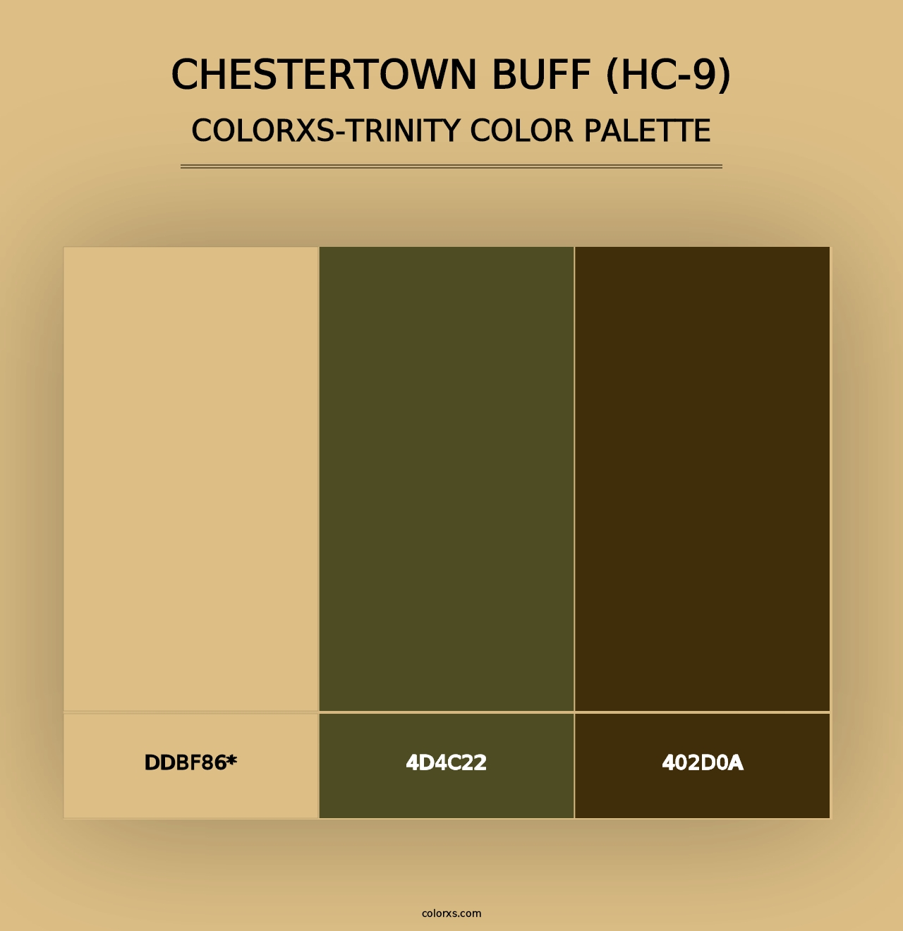 Chestertown Buff (HC-9) - Colorxs Trinity Palette