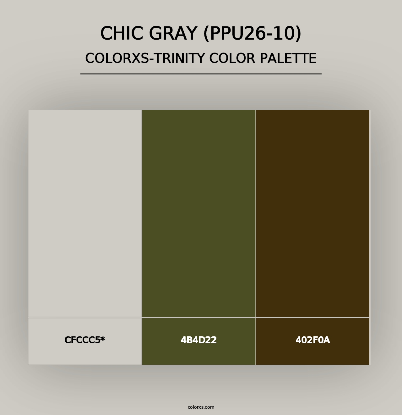 Chic Gray (PPU26-10) - Colorxs Trinity Palette