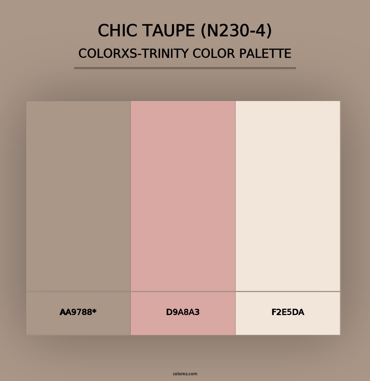 Chic Taupe (N230-4) - Colorxs Trinity Palette