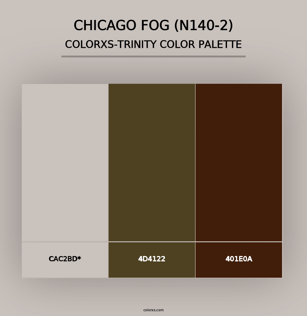 Chicago Fog (N140-2) - Colorxs Trinity Palette