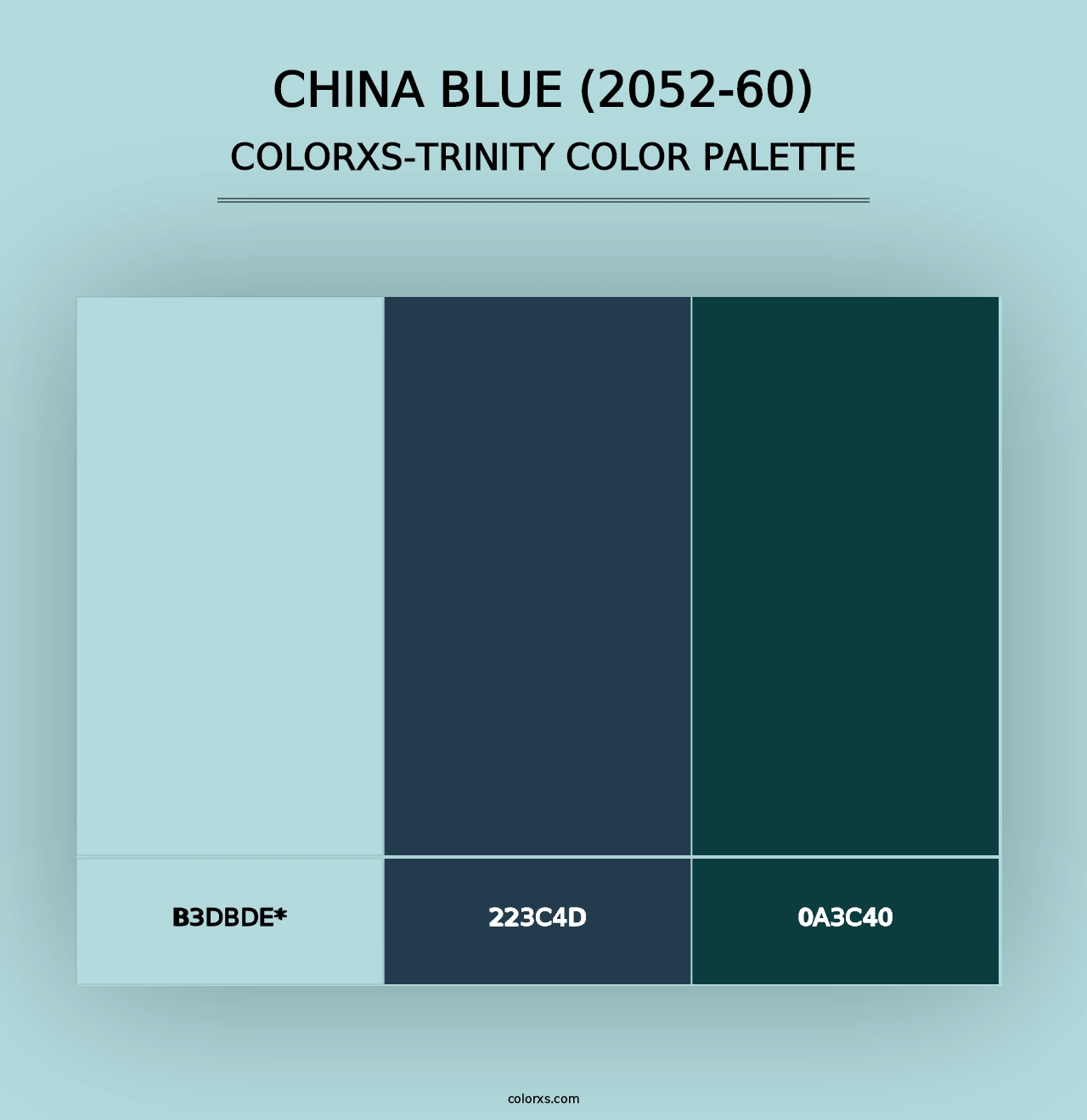 China Blue (2052-60) - Colorxs Trinity Palette