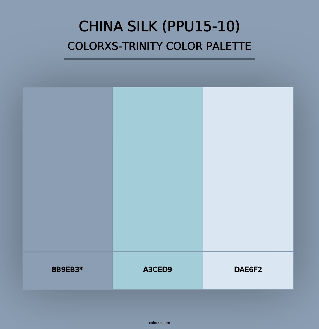 China Silk (PPU15-10) - Colorxs Trinity Palette