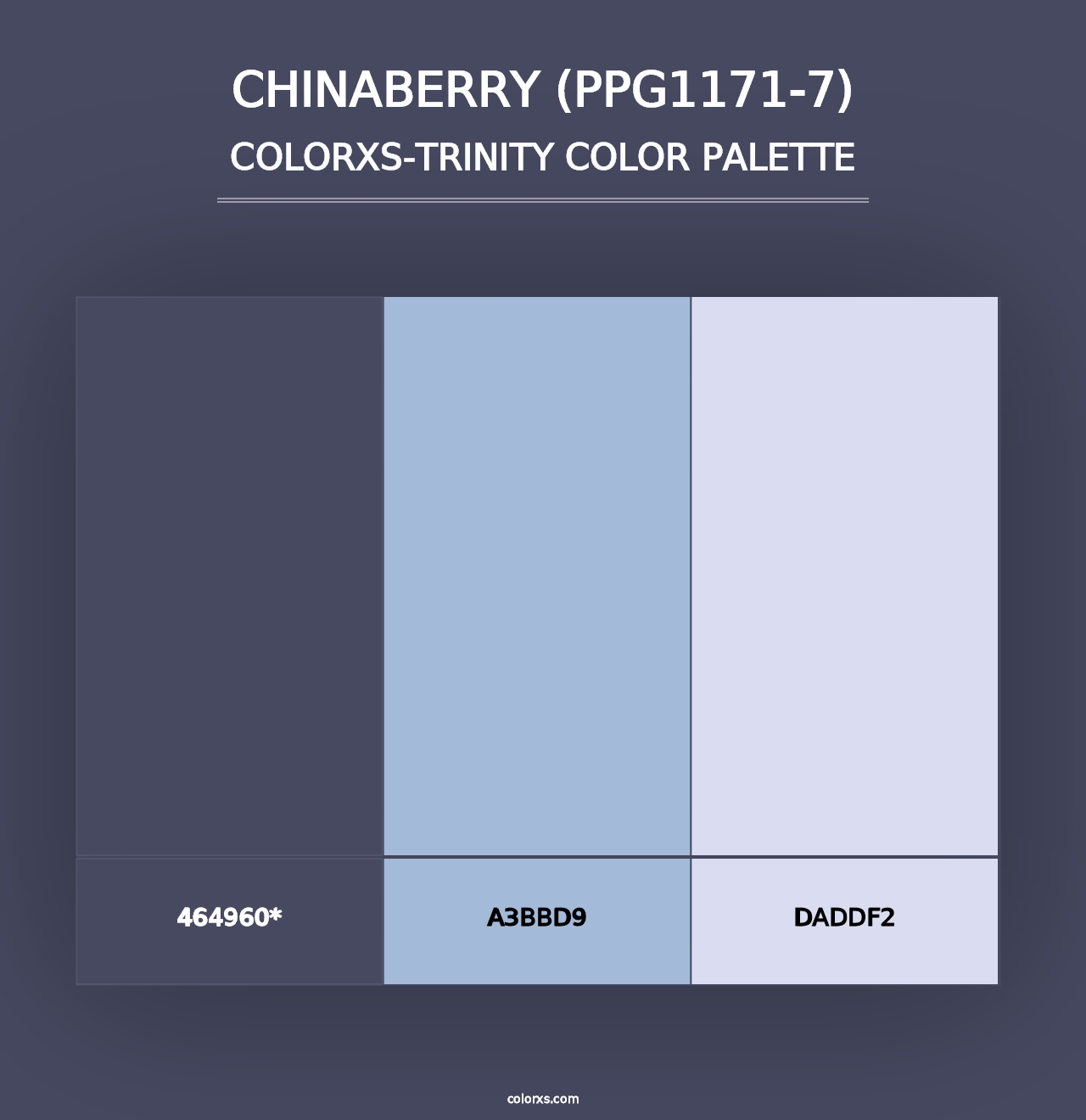 Chinaberry (PPG1171-7) - Colorxs Trinity Palette