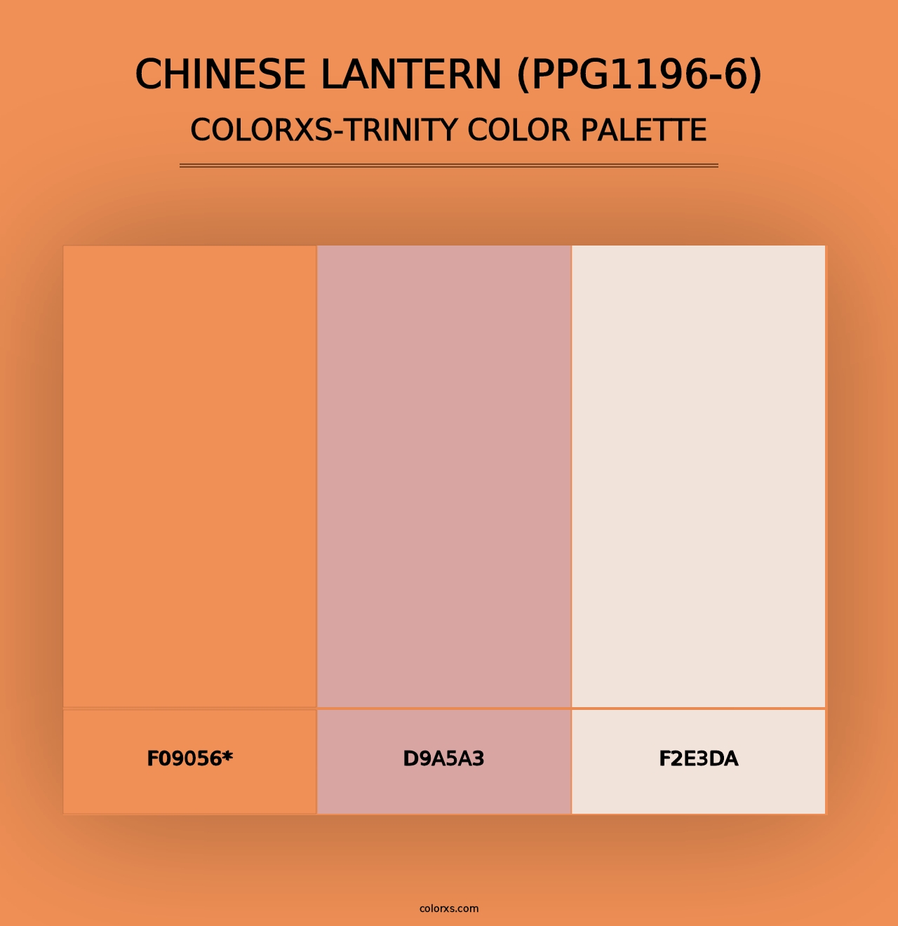 Chinese Lantern (PPG1196-6) - Colorxs Trinity Palette