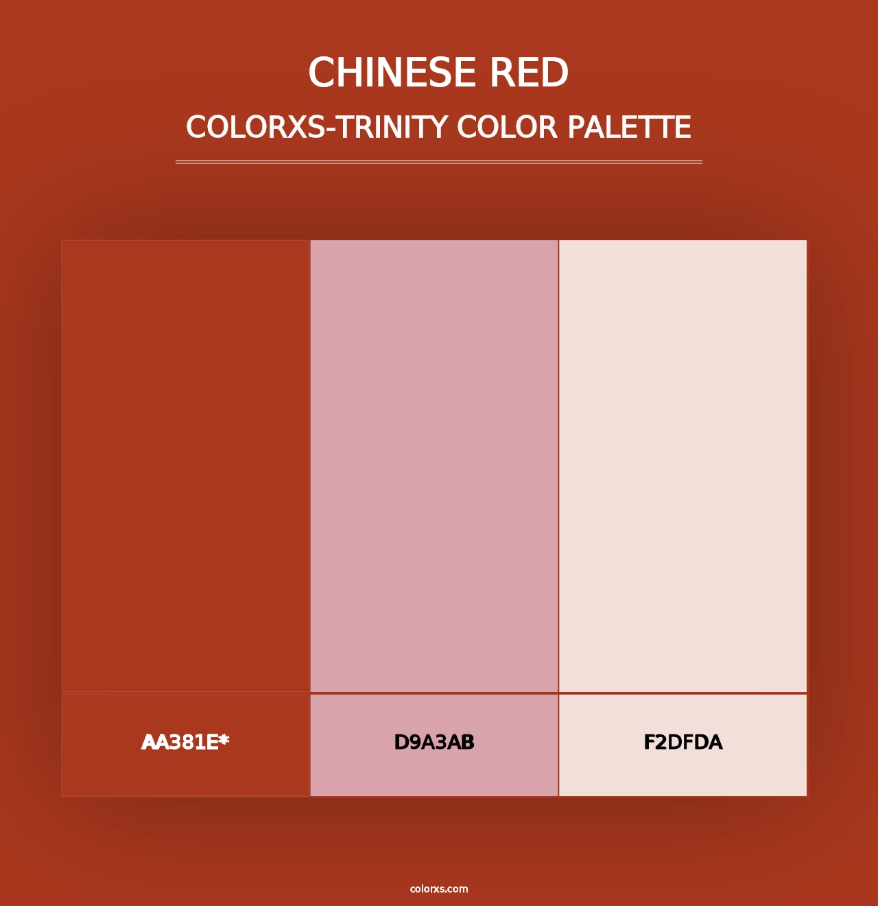 Chinese Red - Colorxs Trinity Palette